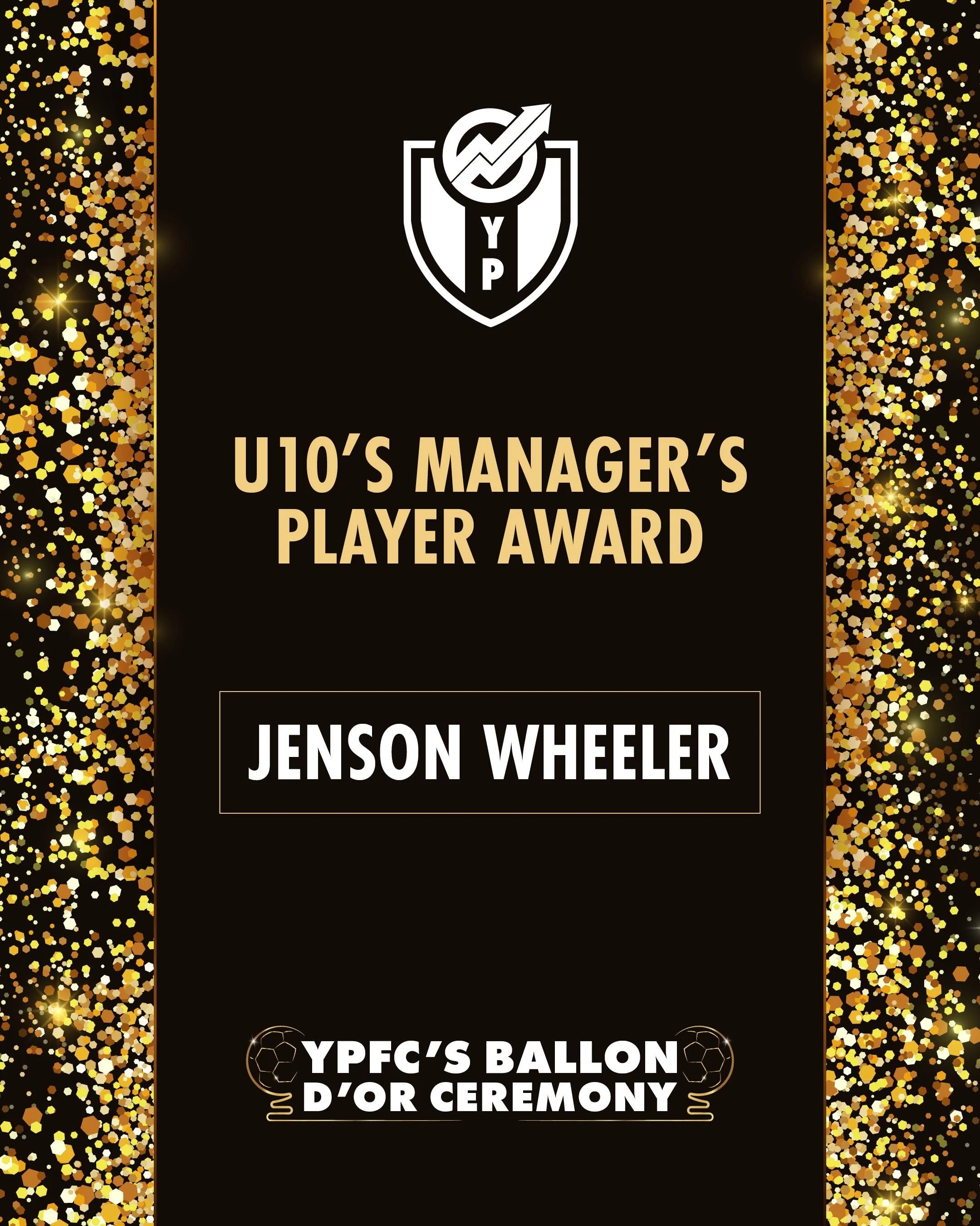Jenson Wheeler is YPFC&rsquo;s 2025/26 under 10&rsquo;s Manager&rsquo;s Player Award winner 🏆

Congratulations Jenson on your award and an excellent season 📈

#YPFCballondOr
