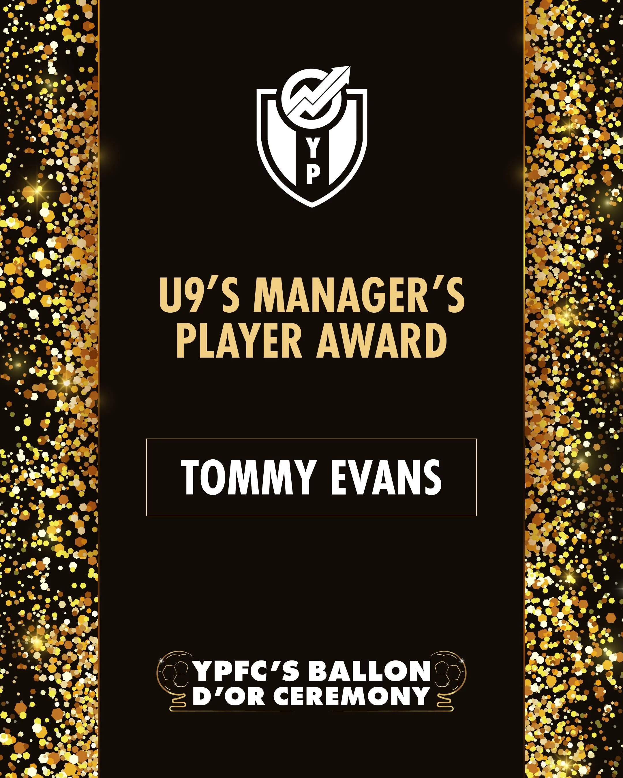 Tommy Evans is YPFC&rsquo;s 2025/26 under 9&rsquo;s Manager&rsquo;s Player Award winner 🏆

Congratulations Tommy on your award and an excellent season 📈

#YPFCballondOr