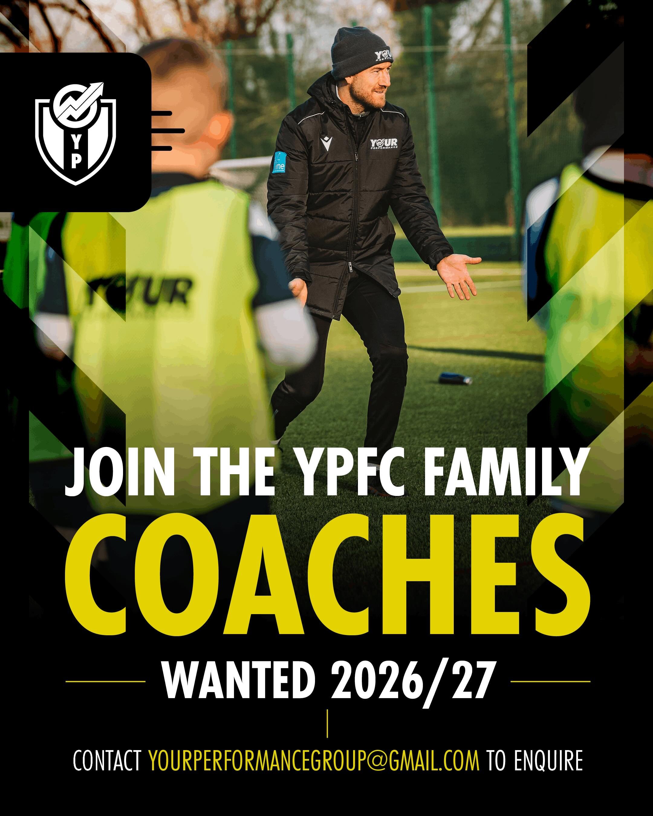 𝐘𝐏𝐅𝐂 𝐑𝐞𝐜𝐫𝐮𝐢𝐭𝐦𝐞𝐧𝐭 | 𝐉𝐨𝐢𝐧 𝐭𝐡𝐞 𝐟𝐚𝐦𝐢𝐥𝐲 ⚽️

As the new season approaches, we are recruiting 𝐂𝐨𝐚𝐜𝐡𝐞𝐬 to Manage/Coach YPFC in the 𝐂𝐞𝐧𝐭𝐫𝐚𝐥 𝐖𝐚𝐫𝐰𝐢𝐜𝐤𝐬𝐡𝐢𝐫𝐞 𝐘𝐨𝐮𝐭𝐡 𝐋𝐞𝐚𝐠𝐮𝐞 🏆

This is the perfect oppo