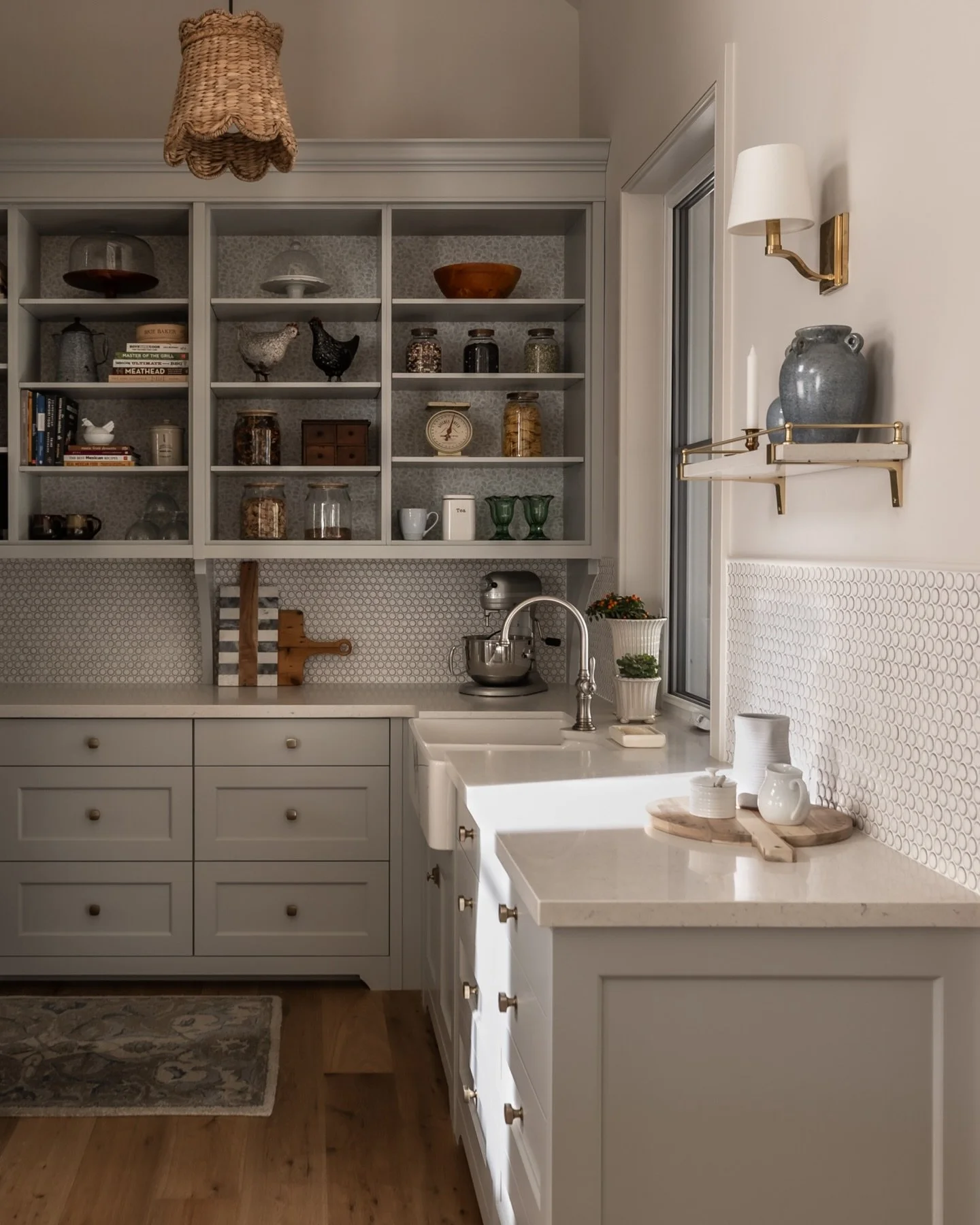 Project Uxbridge: A pantry designed for both style and order. Thoughtful shelving, timeless finishes, and smart storage solutions make this space as beautiful as it is practical. The perfect complement to a country farmhouse kitchen. 
&bull;
&bull;
&