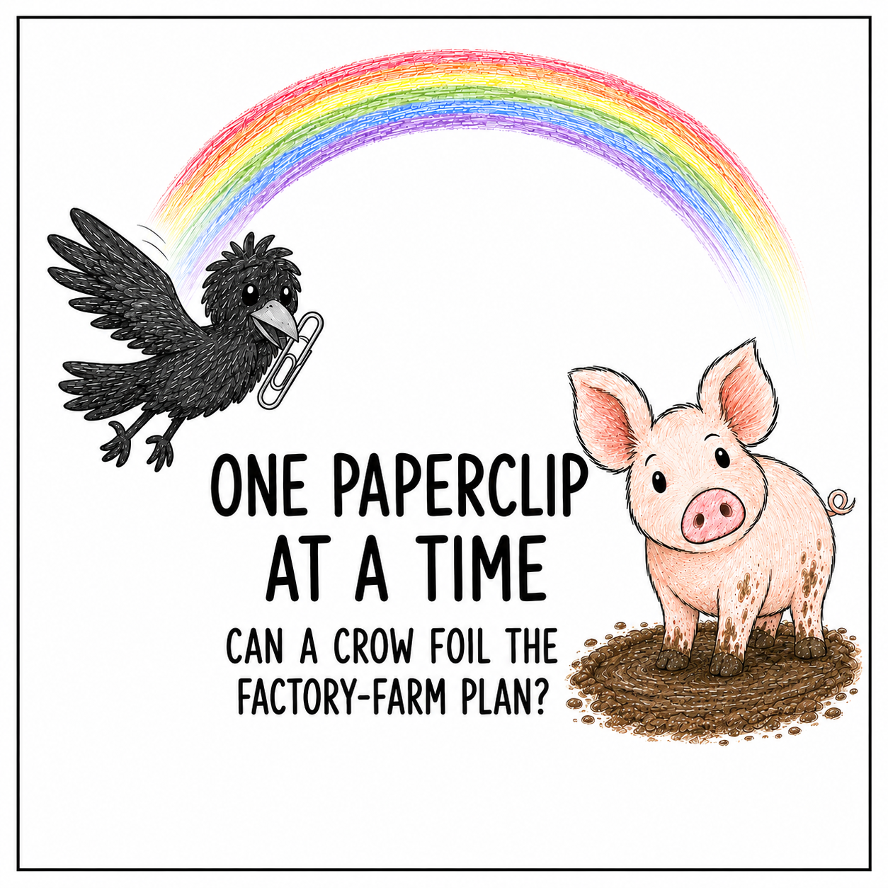 One Paperclip at a Time: Can a Crow Foil the Factory-Farm Plan?