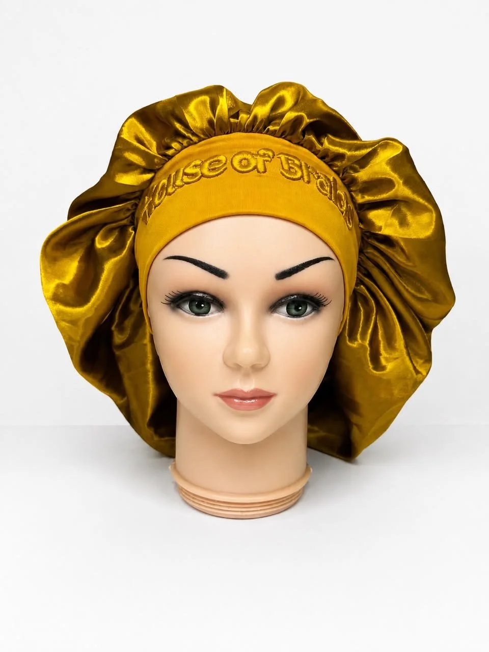 Gold Satin Bonnet