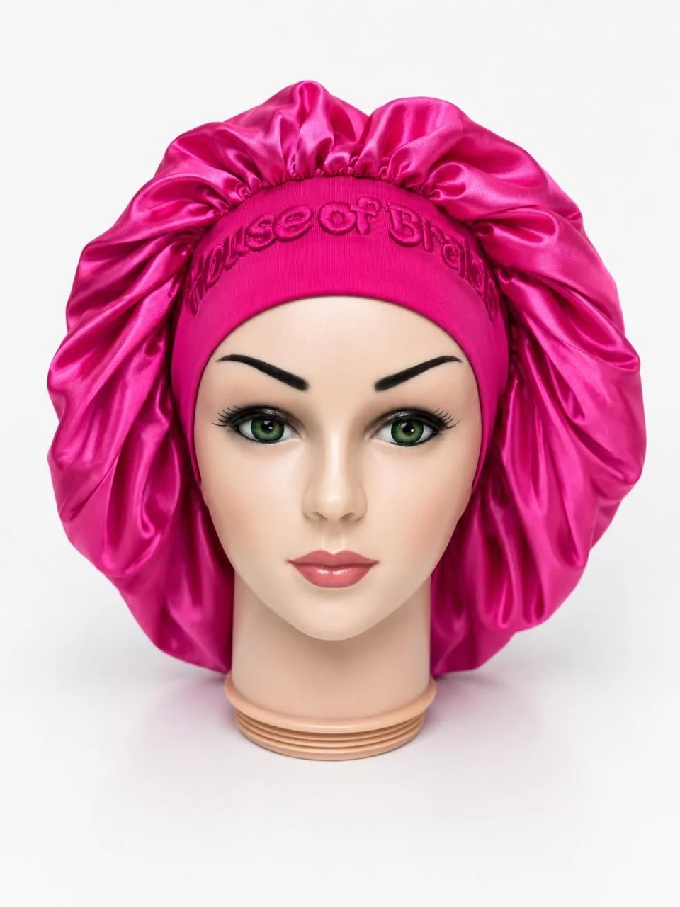 Pink Satin Bonnet