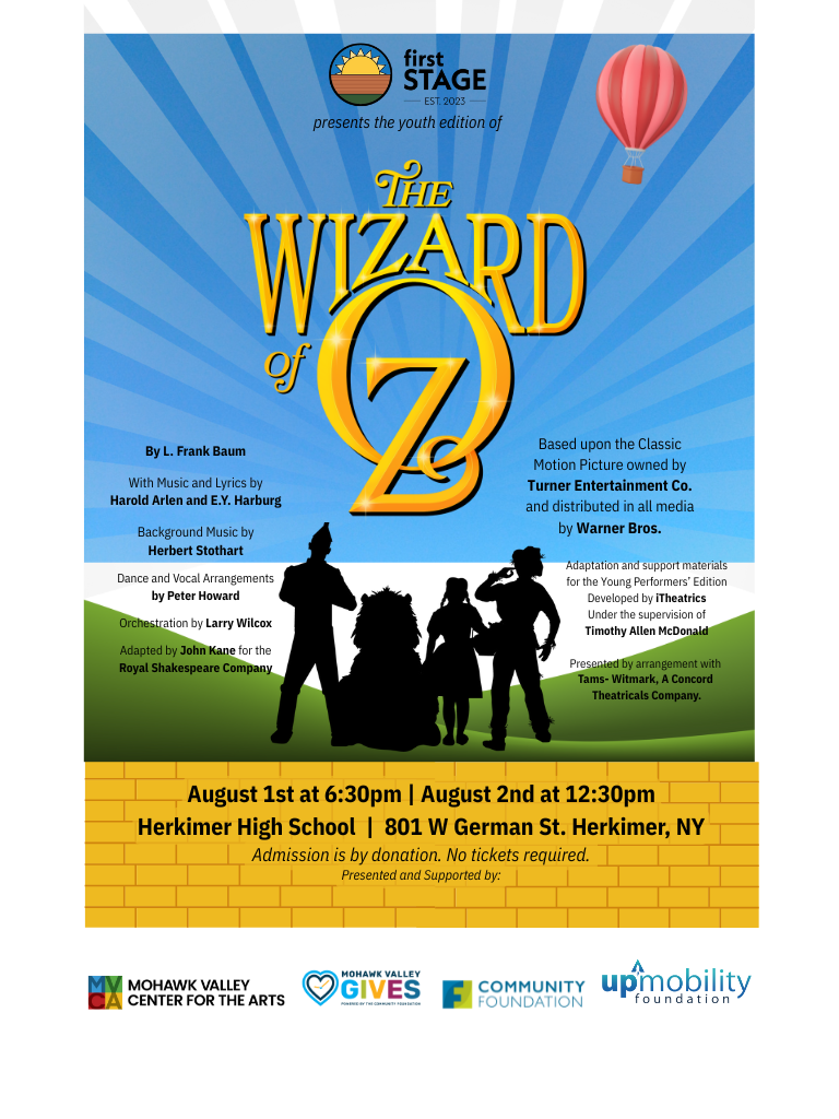 First Stage Theater Camp PresentsThe Wizard of Oz: Youth Edition