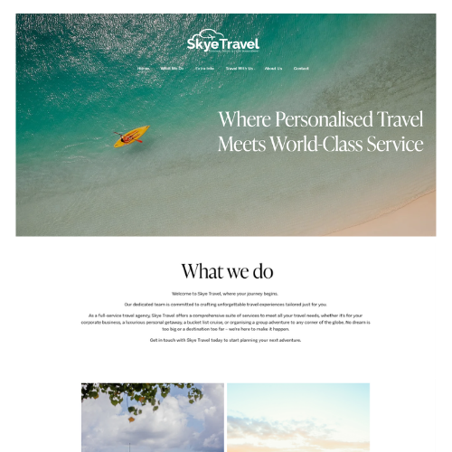 Skye Travel | Website Design