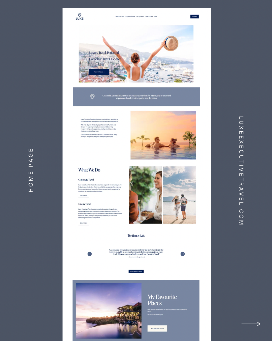 Luxe Executive Travel | website