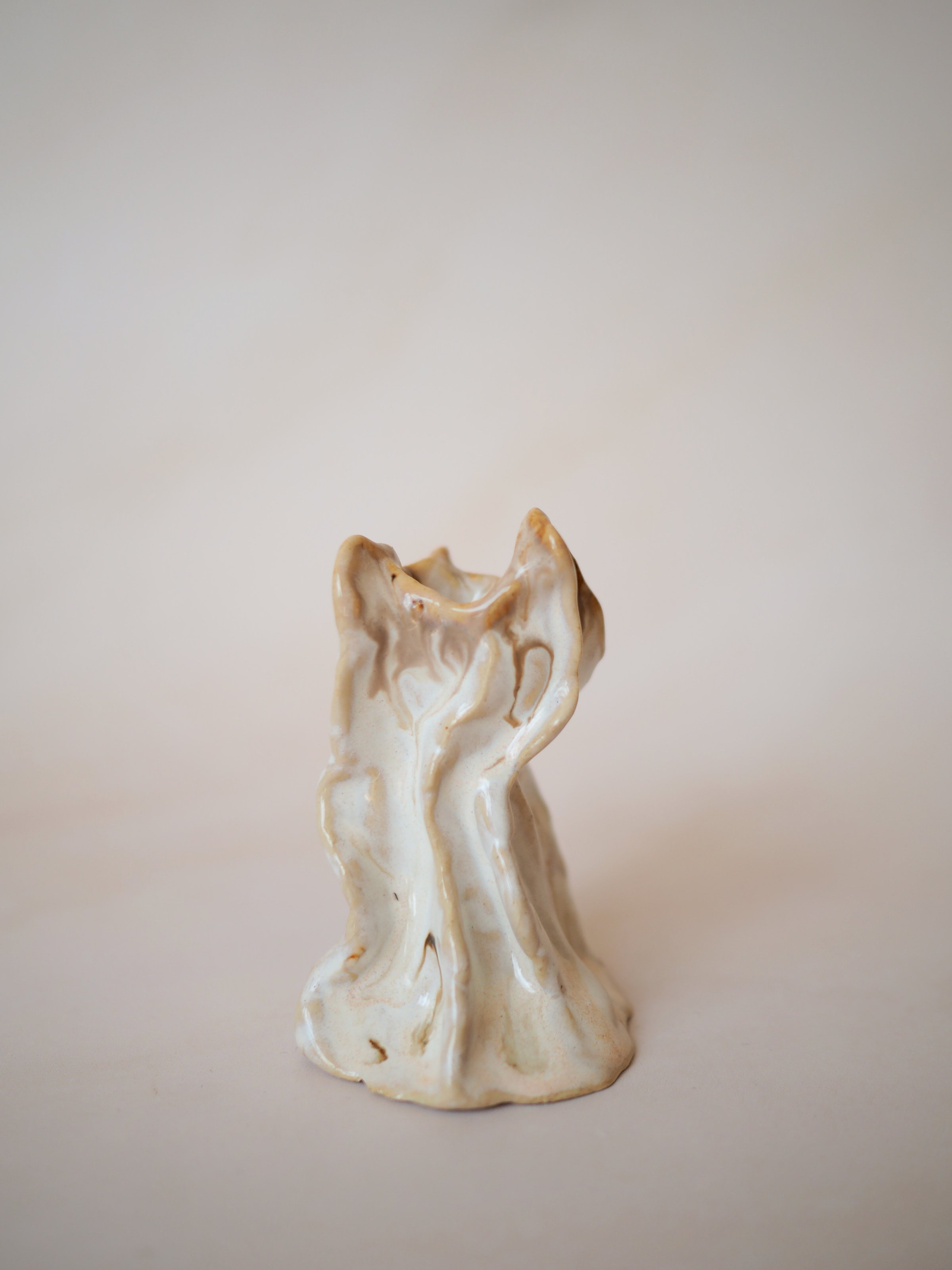 Megan Gilbride The Slow Dream Ceramics Handmade Rooted Candle Holder Taller1.JPG