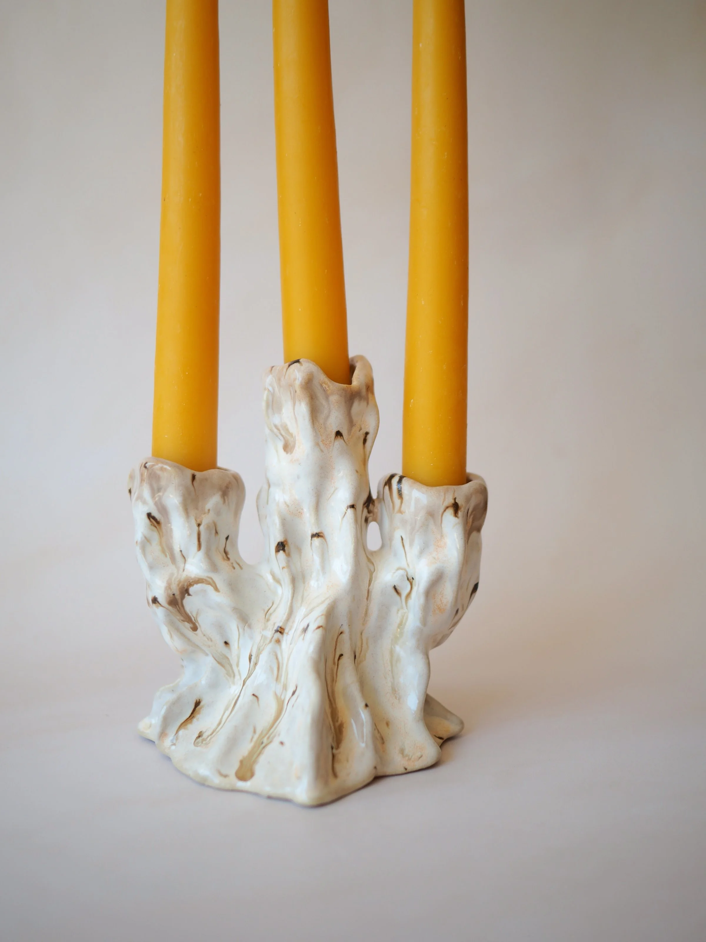 Megan Gilbride The Slow Dream Ceramics Candlestick Trio 1.JPG