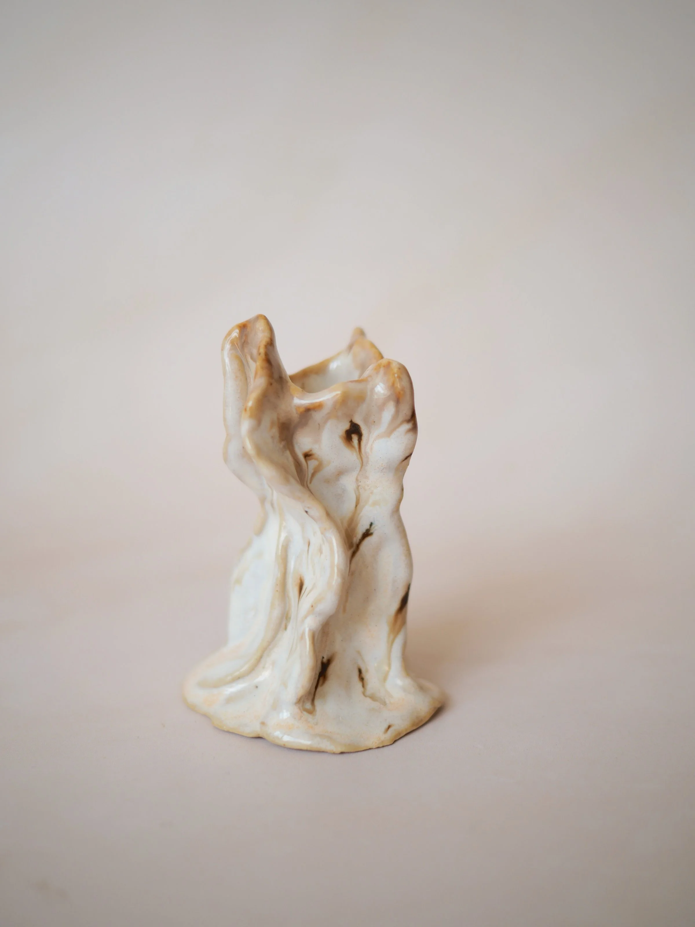 Megan Gilbride The Slow Dream Ceramics Handmade Rooted Candle Holder Taller 2.JPG