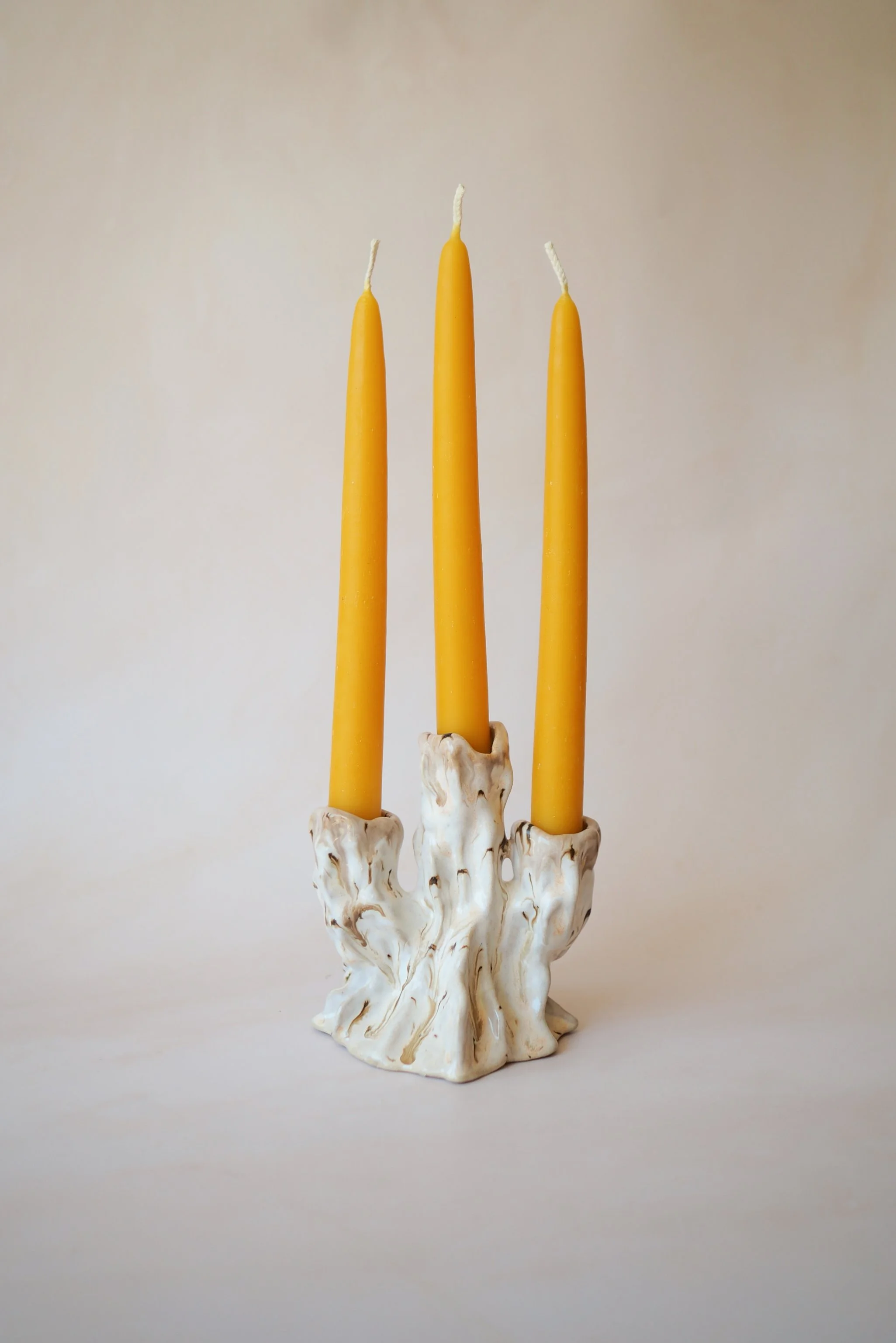 Megan Gilbride The Slow Dream Ceramics Trio Candlestick.JPG