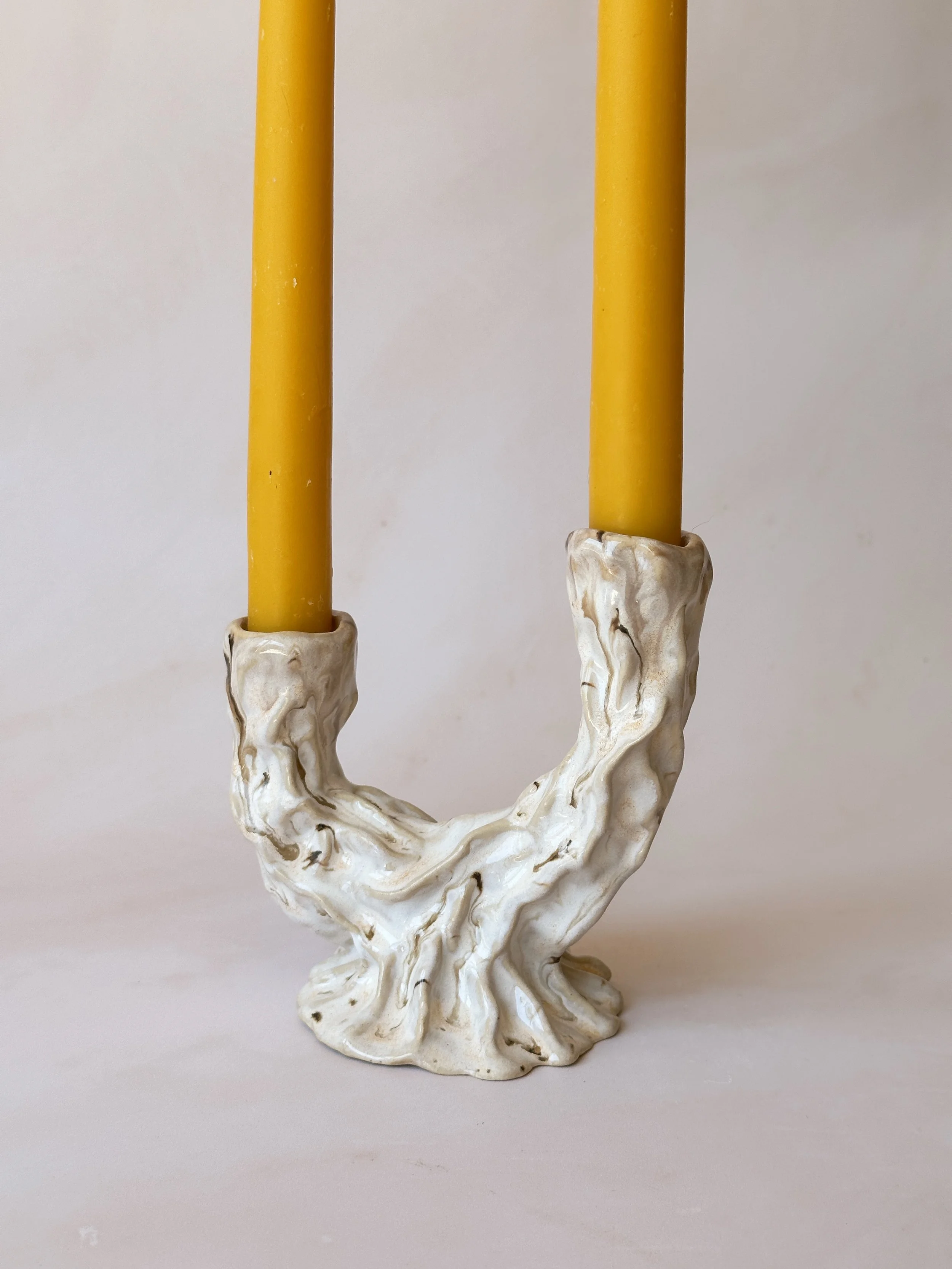 Megan Gilbride The Slow Dream Ceramics Handmade Rooted Candle Holder.JPG