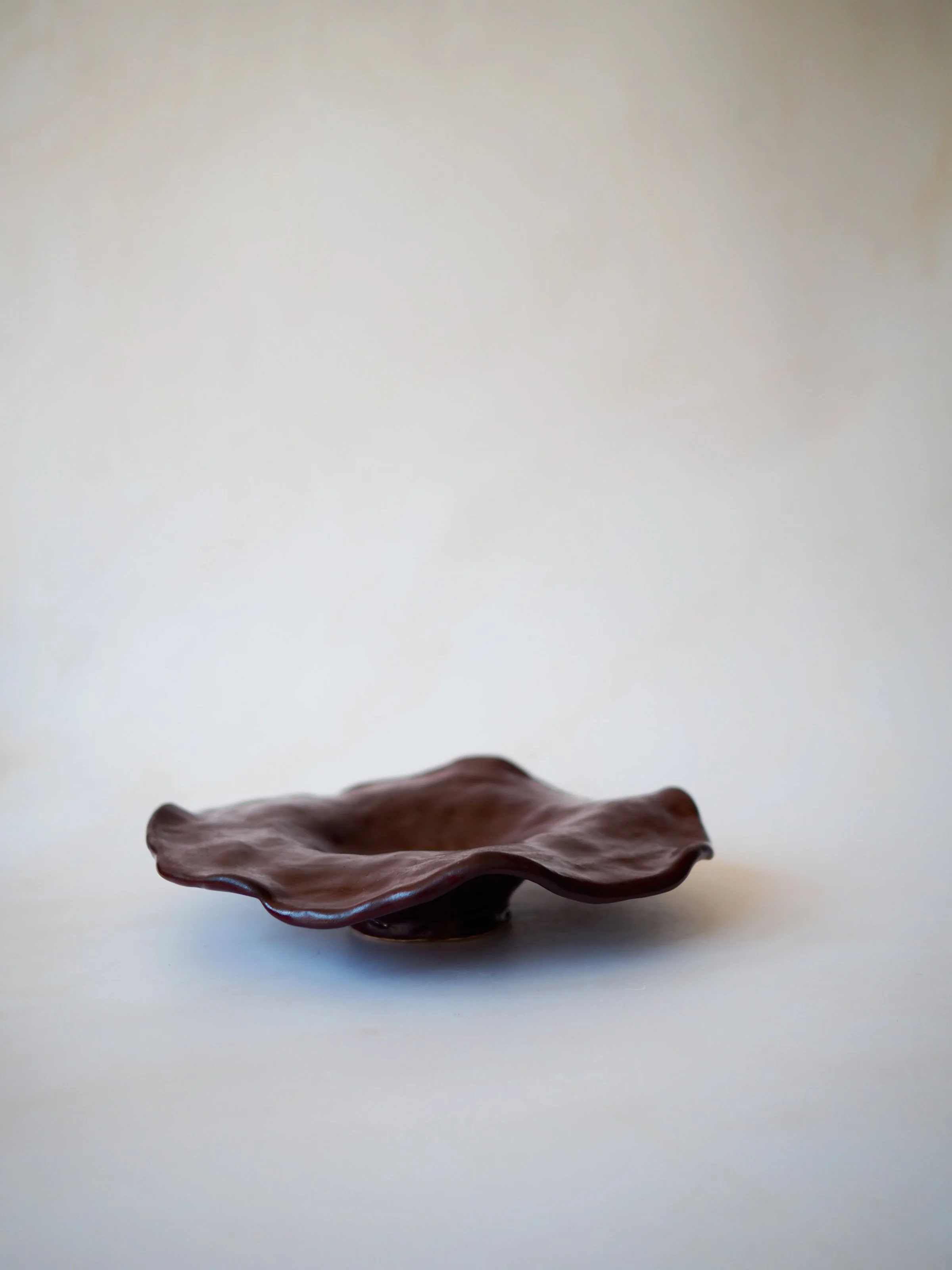 Megan Gilbride The Slow Dream Ceramics Organic Unfolding Bowl Red.JPG