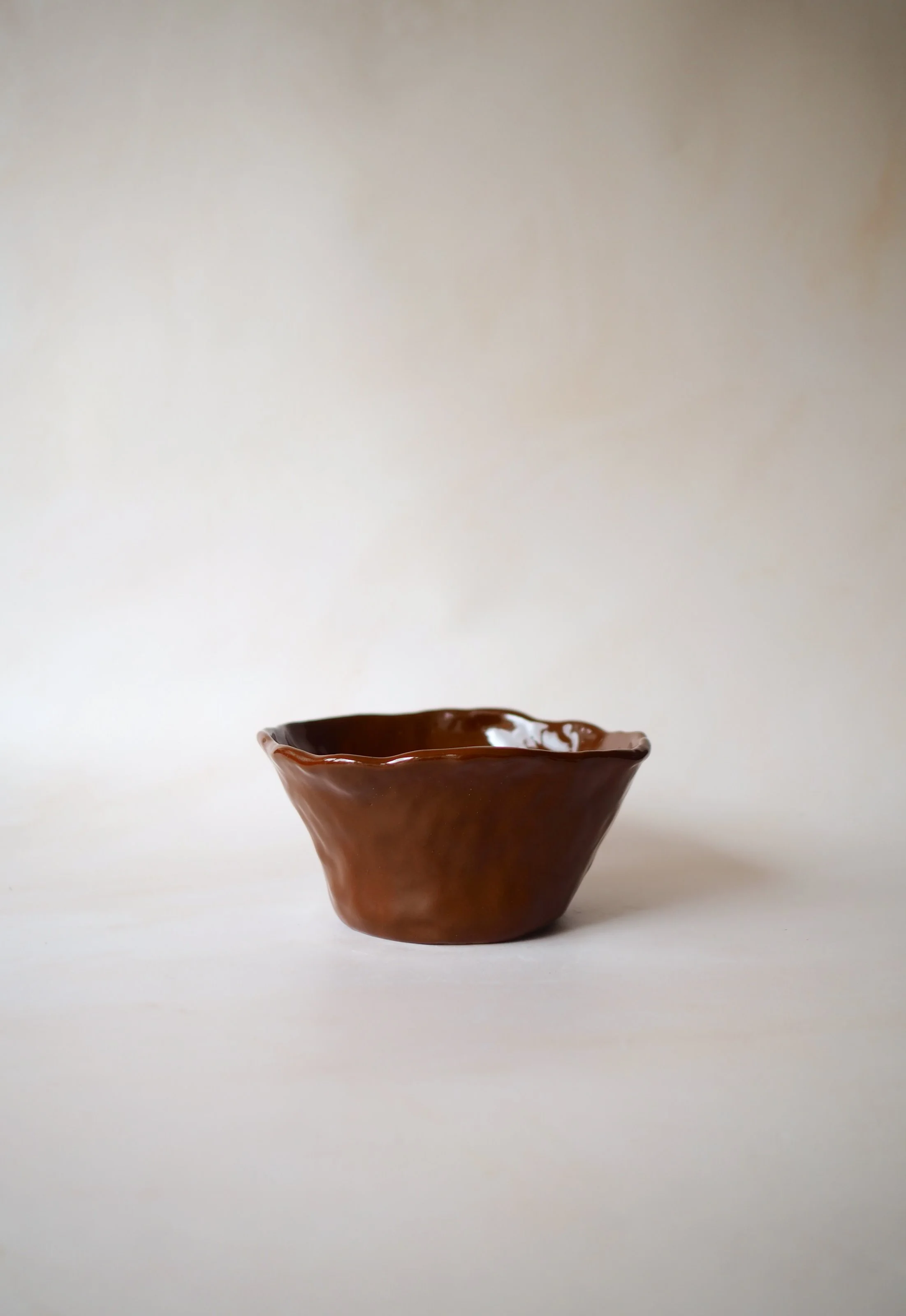 Megan Gilbride The Slow Dream Ceramics The Wavy Cereal Bowl Brown.JPG
