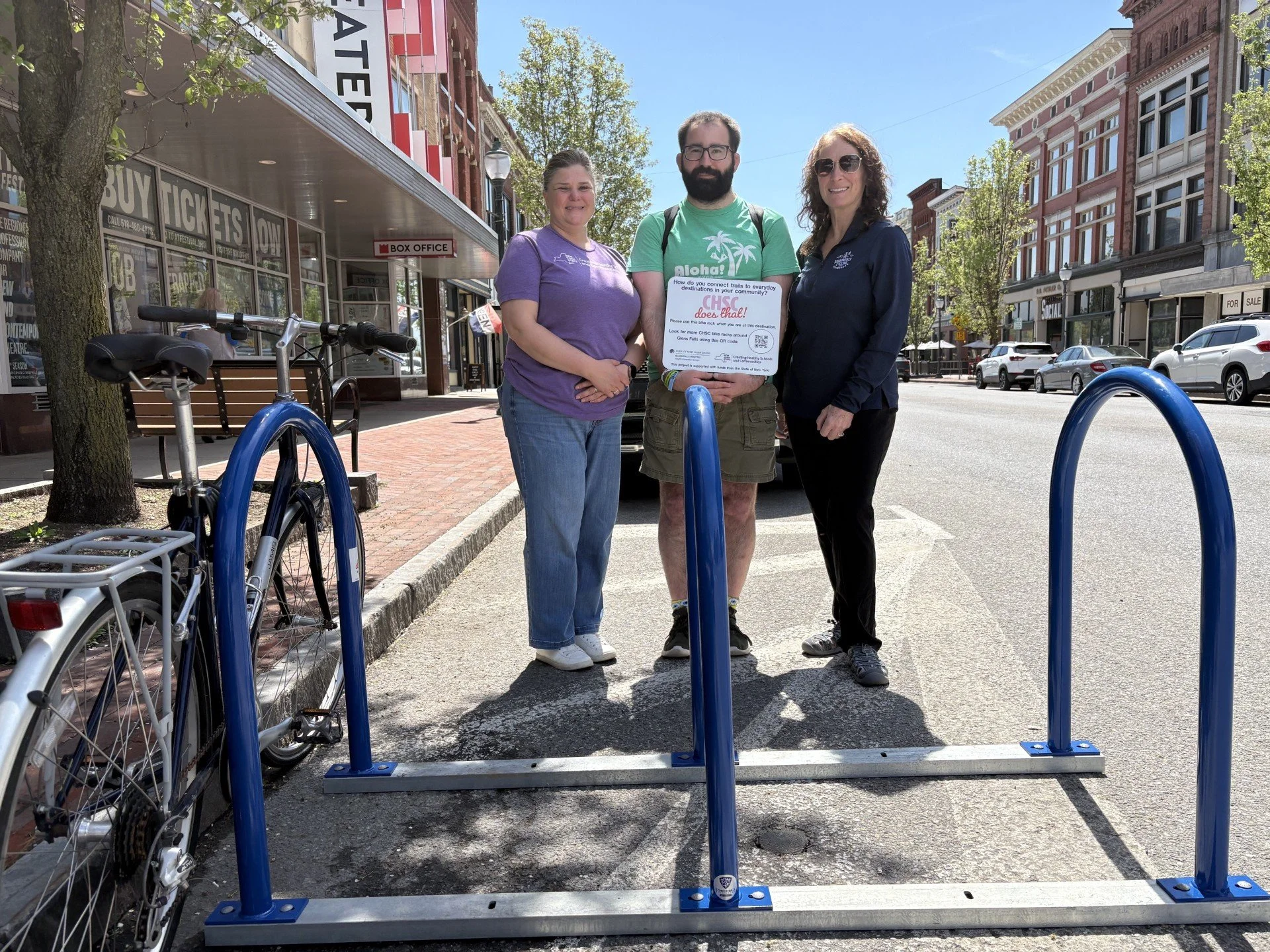 New Glen Street Bike Rack Unveiled on 5/16