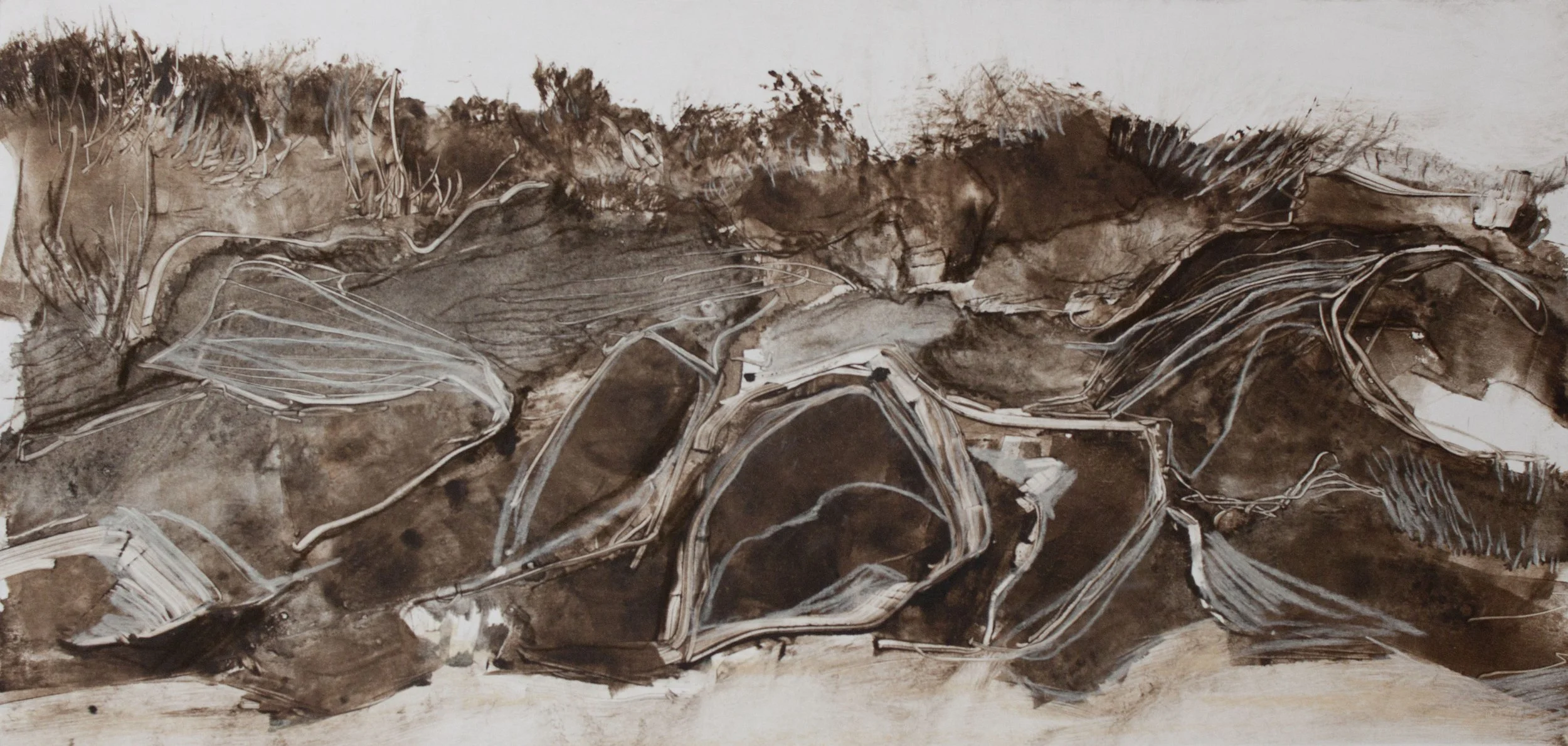 Cliff Face in Cornwall
Monotype