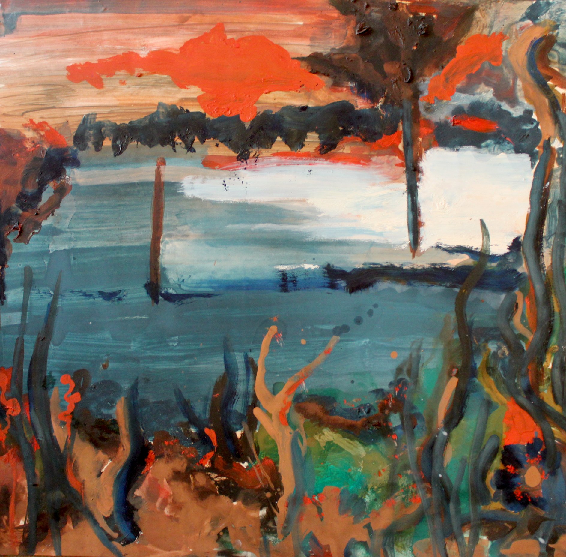 Untitled Landscape, 2006
100 x 100cm
oil on paper