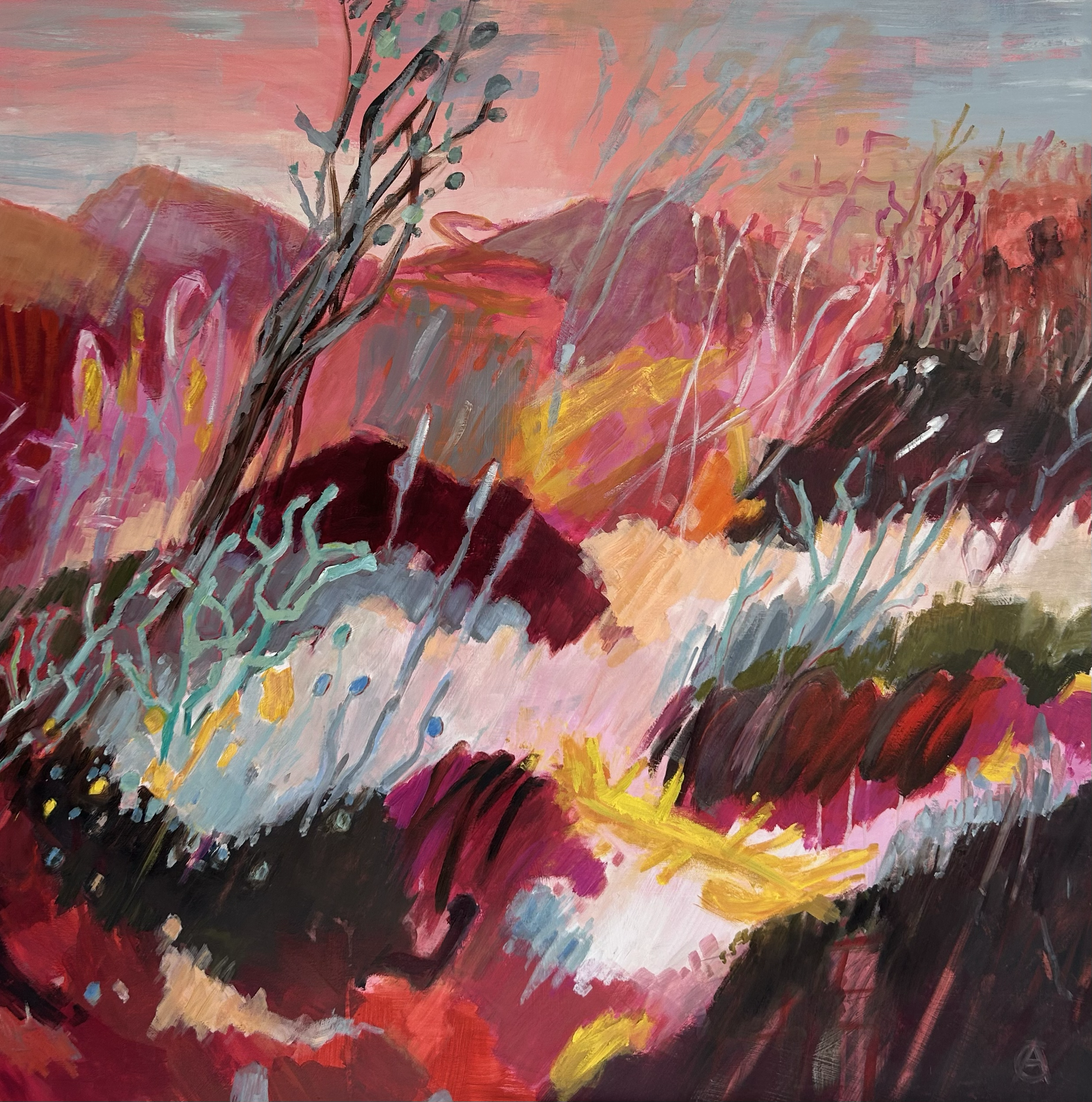 Wild Horizons
Öl auf Leinwand, 100 x 100 cm