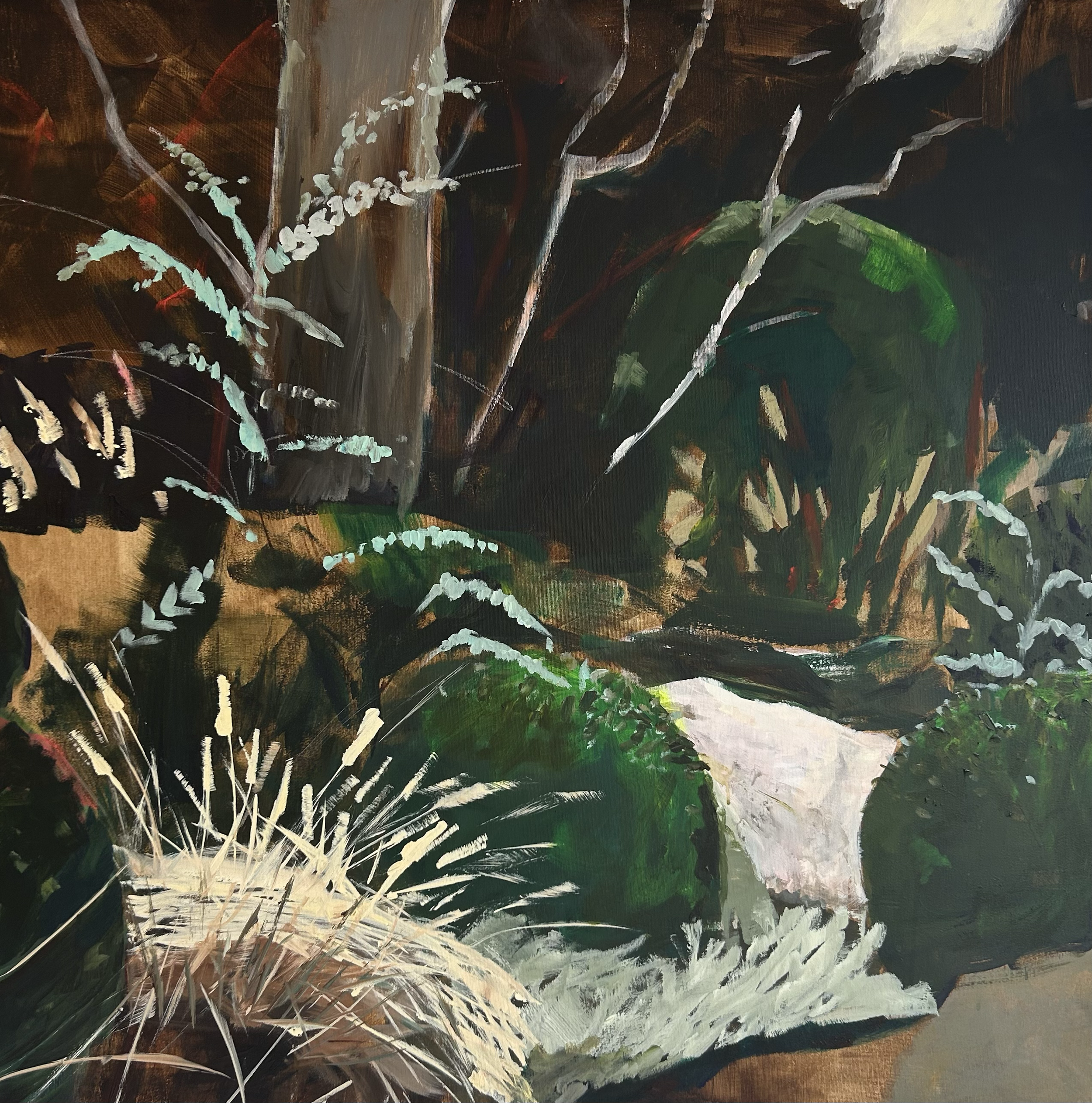 Into the Woods
Acryl auf Leinwand, 100 x 100 cm