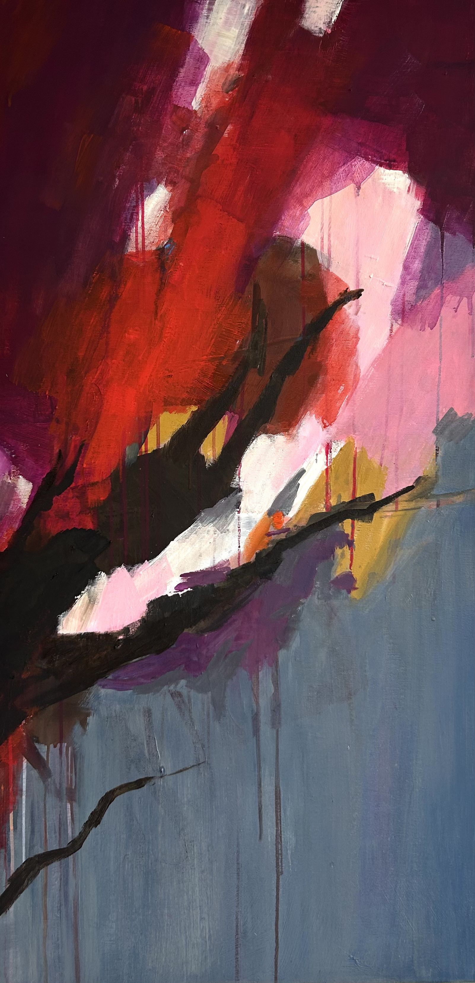 Red Reverie
Öl auf Leinwand, 100 x 50 cm