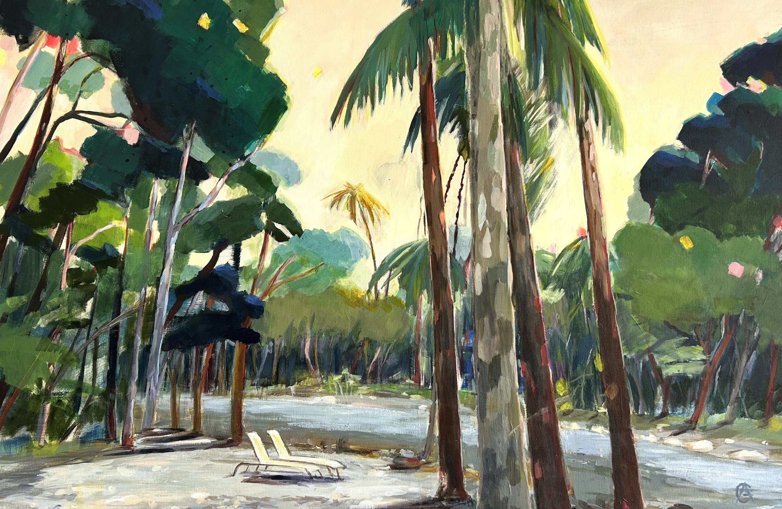 Mossman Gorge
Acryl auf Leinwand, 100 x 120 cm