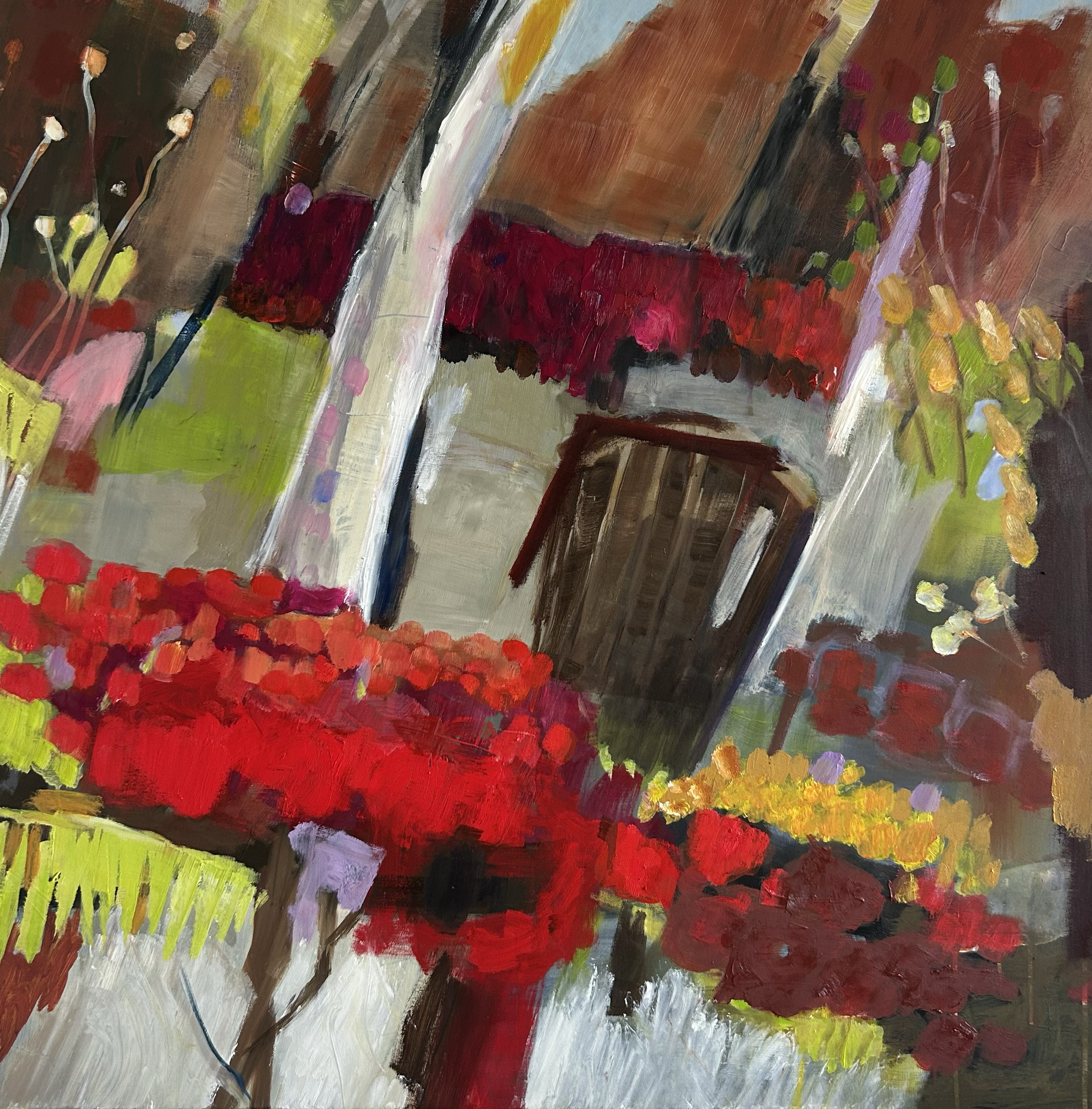 Garden Gone Wild
Öl auf Leinwand, 100 x 100 cm