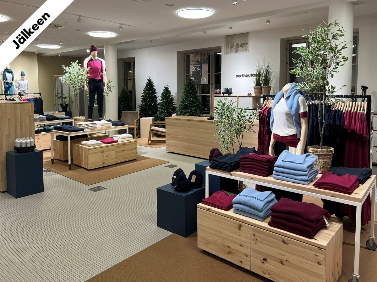 Jälkeen kuvia myymälä takeoverista North Outdoor myymälässä
