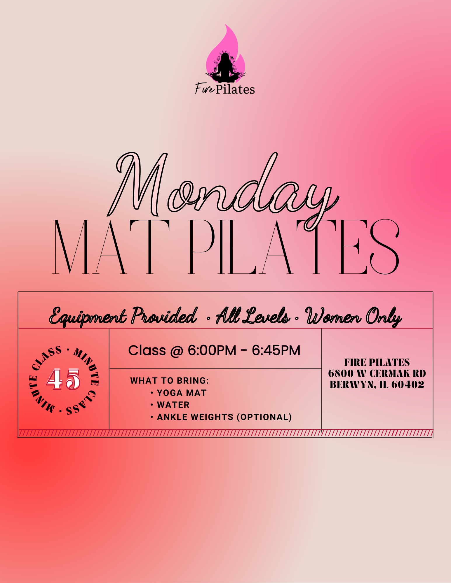 Monday Mat Pilates