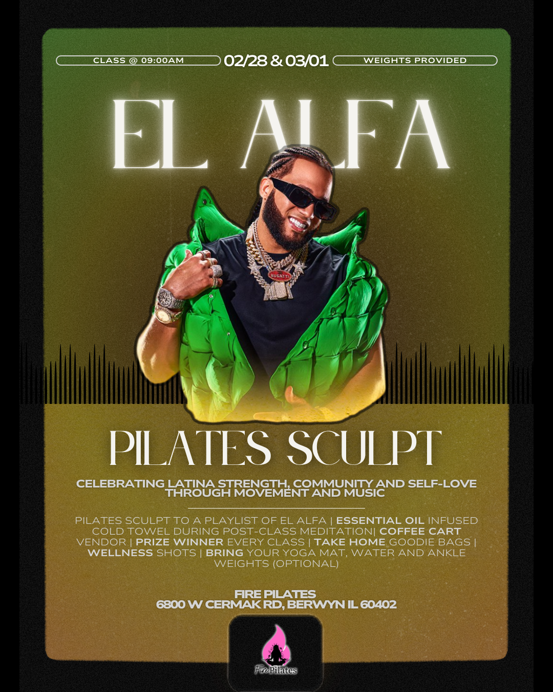 El Alfa Pilates Sculpt 02/28 9am