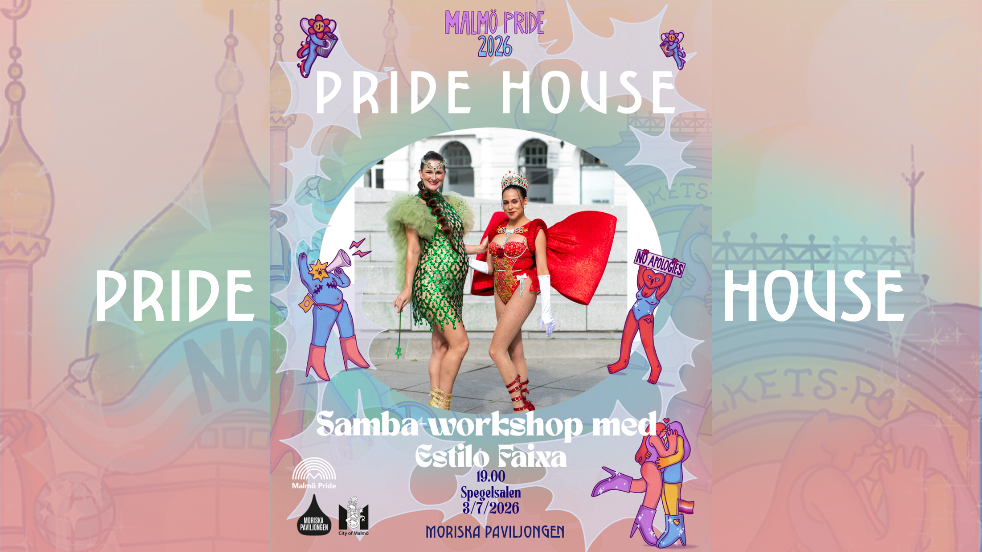 PRIDE HOUSE: Samba-workshop med Estilo faixa