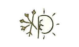 Tree with a partially transparent moon in the background