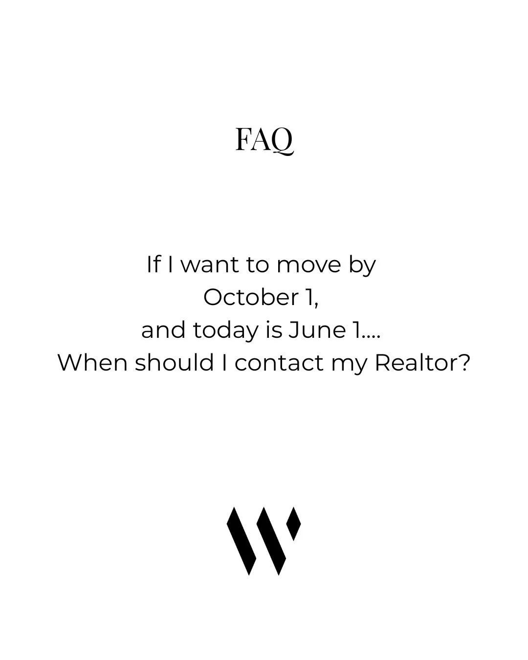Thinking of a move in the Fall?!

Knowing how long the process takes is critical. Of course every situation is different, but plan to talk to your Realtor at least 6 months prior to your hopeful move. 

In competitive markets, a buyer spends an avera