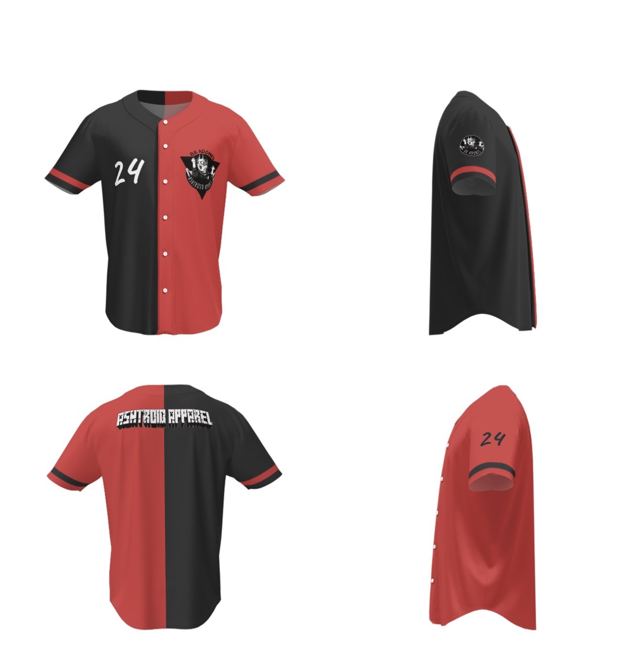 ASHTRO JERSEY (RED, BLACK, WHITE)