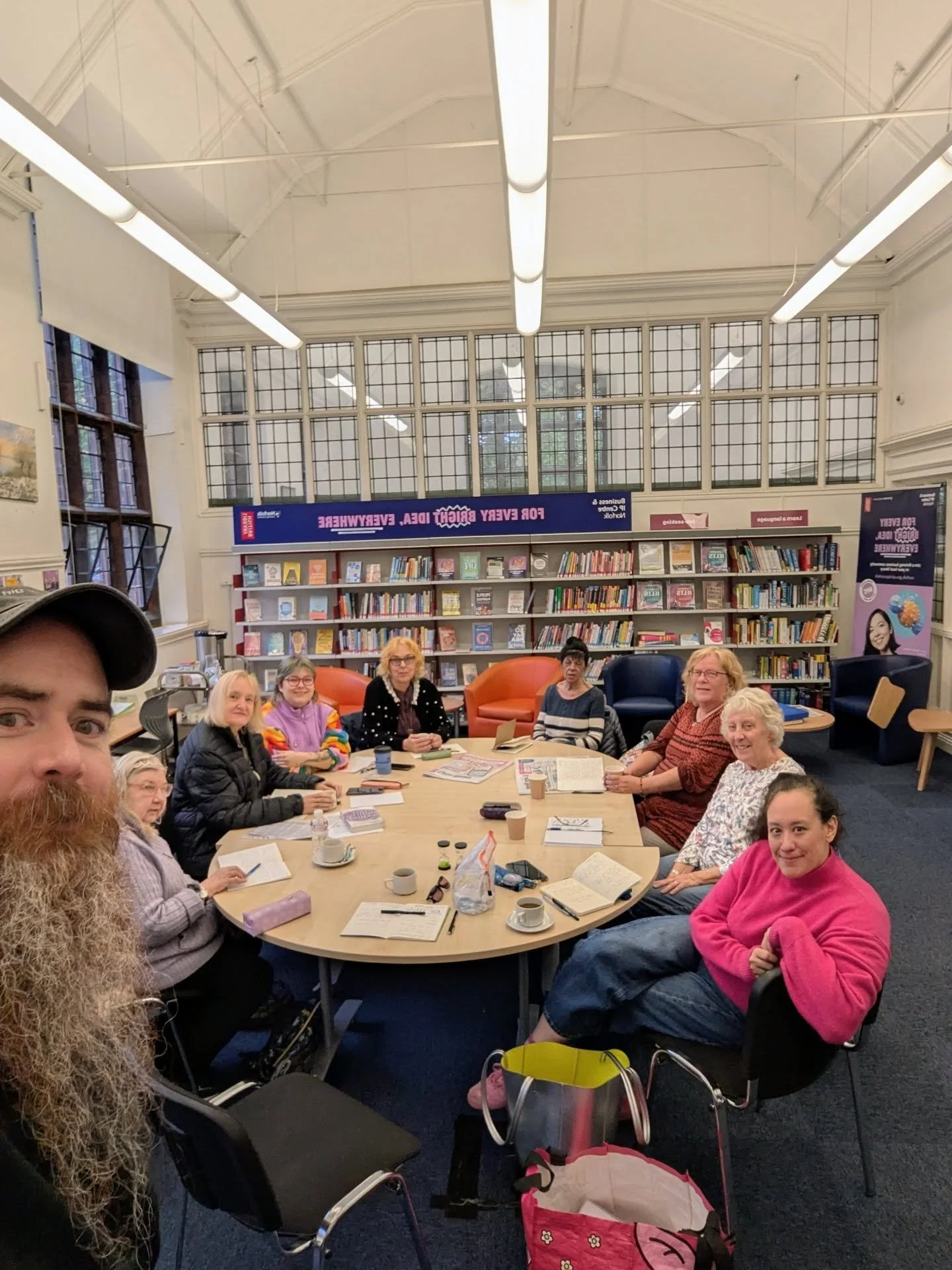 Back in the Carnegie library this morning for our weekly writing group. 
This week we read the poem #letthem by @cassie.phillips.letthem
We then took some time to think about things that people might think about us that we can't control, both posit