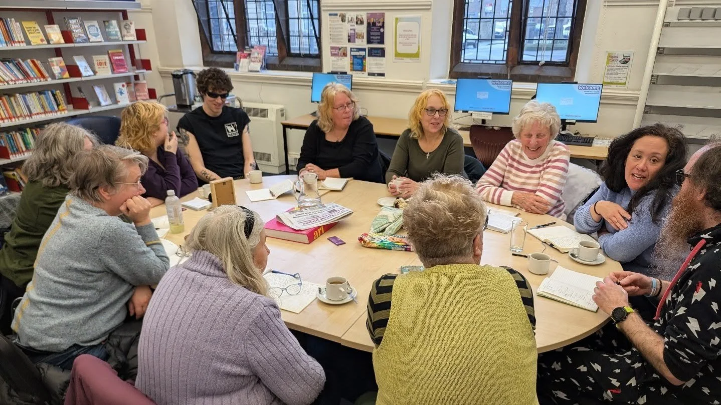 Full house for our  life writing and storytelling session in the Carnegie Library.

Today we wrote about what makes something worthy or valuable and who the gatekeepers are who get to make that call.