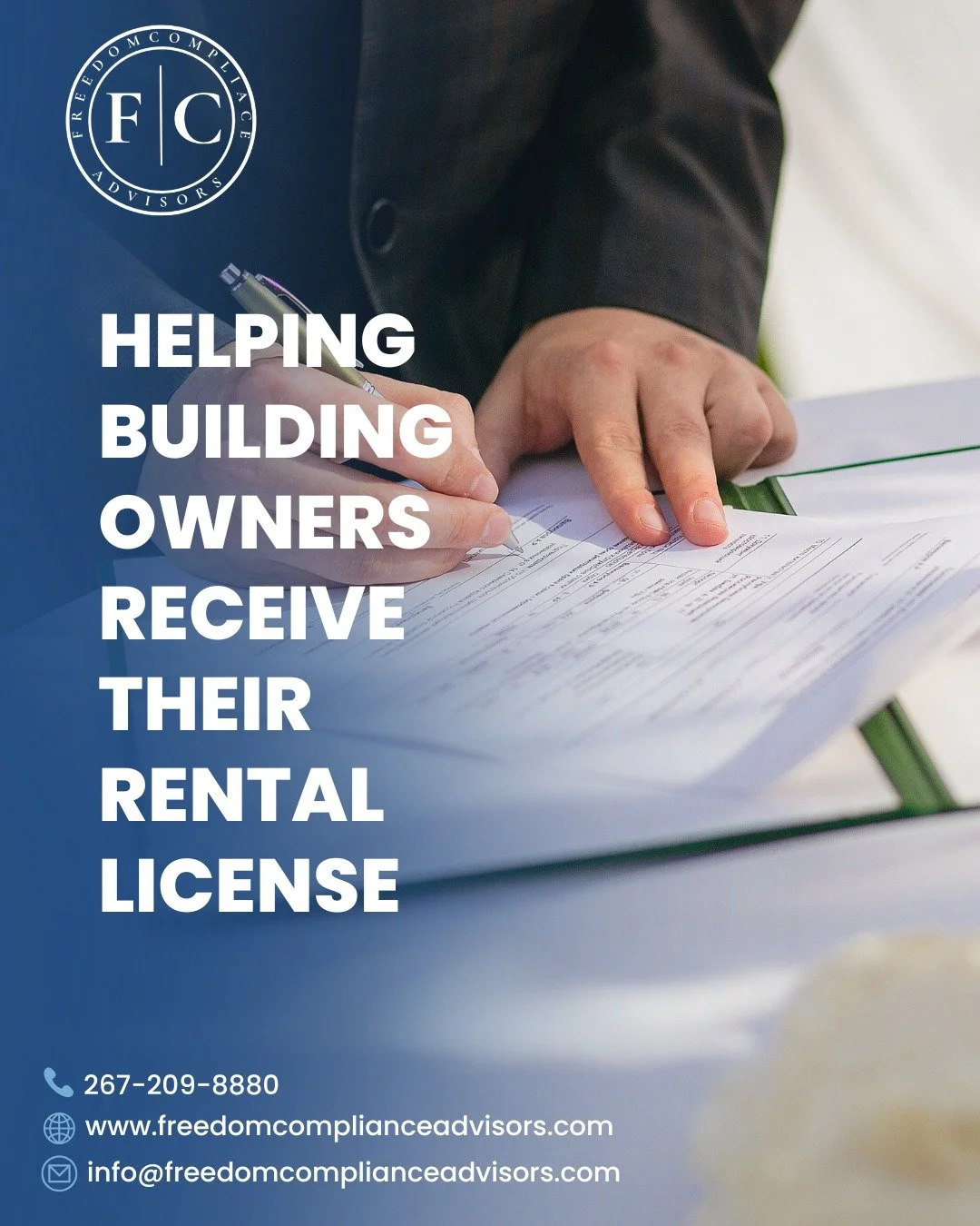 Operating a rental property in Philadelphia requires a valid rental license, and navigating the process can feel overwhelming. Freedom Compliance Advisors makes it simple—we review your eligibility, prepare and submit applications, coordinate i