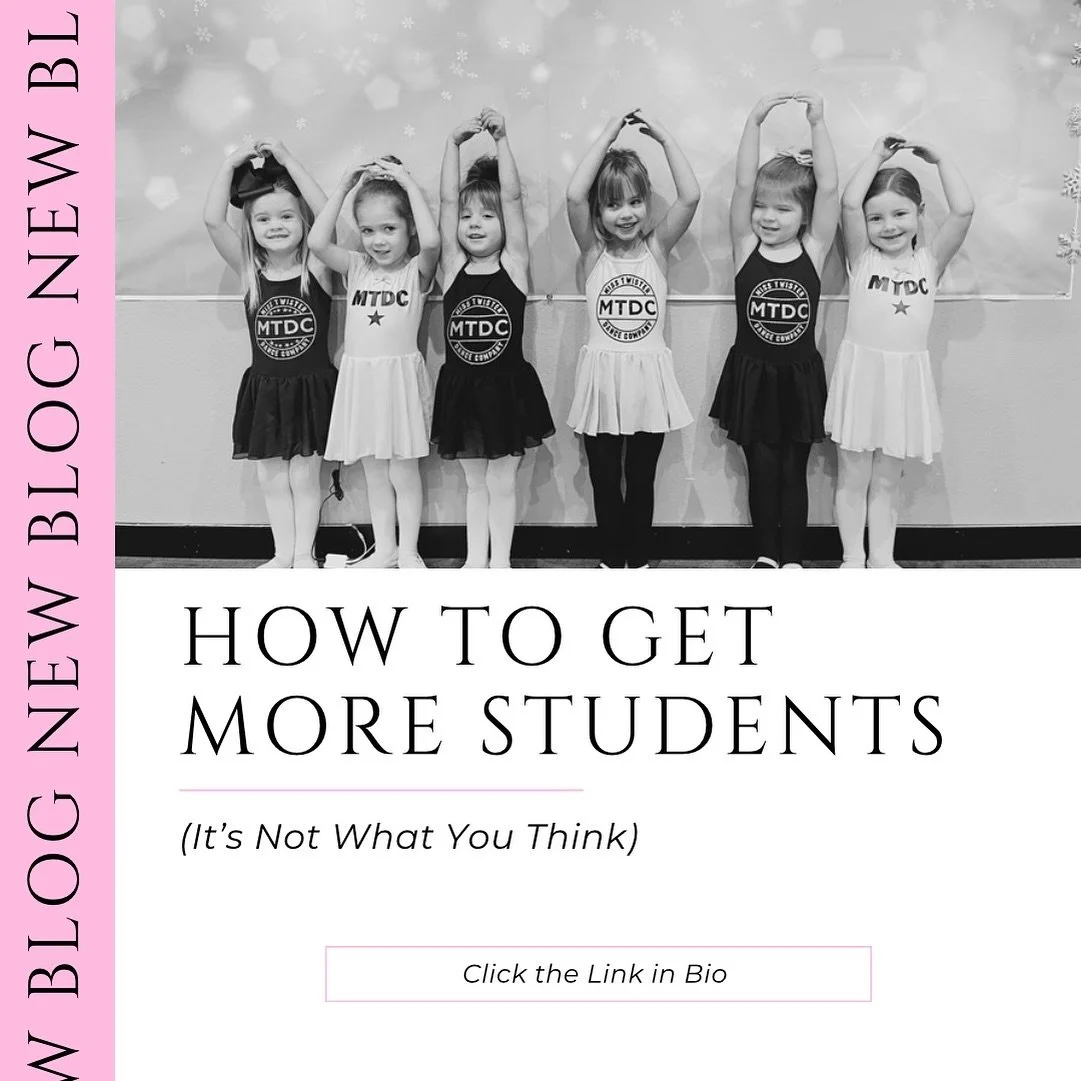 🌟Today on the blog: If you believe your studio&rsquo;s biggest need is more students, this article is for you! By first identifying what your studio truly requires, you&rsquo;ll gain clarity on how to attract new students and determine exactly how m