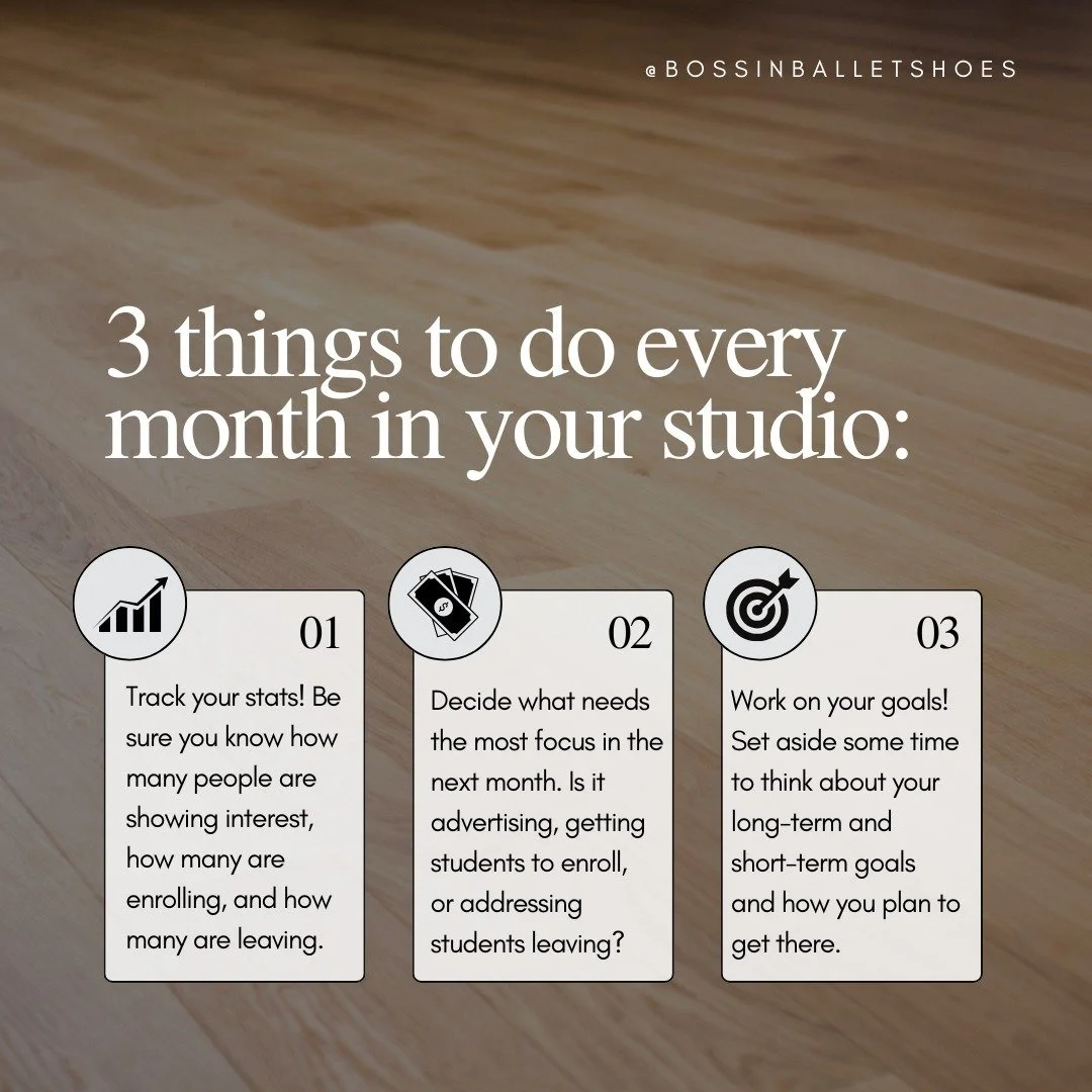 👀 Take a look at these three things and ask yourself, &quot;Am I doing these things every month?&quot; &quot;Do I understand the stats and how to know what to work on next?&quot;

If the answer is no, you're not alone. Being a studio owner is HARD a