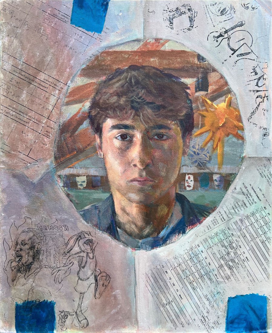 Self Study, Acrylic, From Observation, 20 x 15in