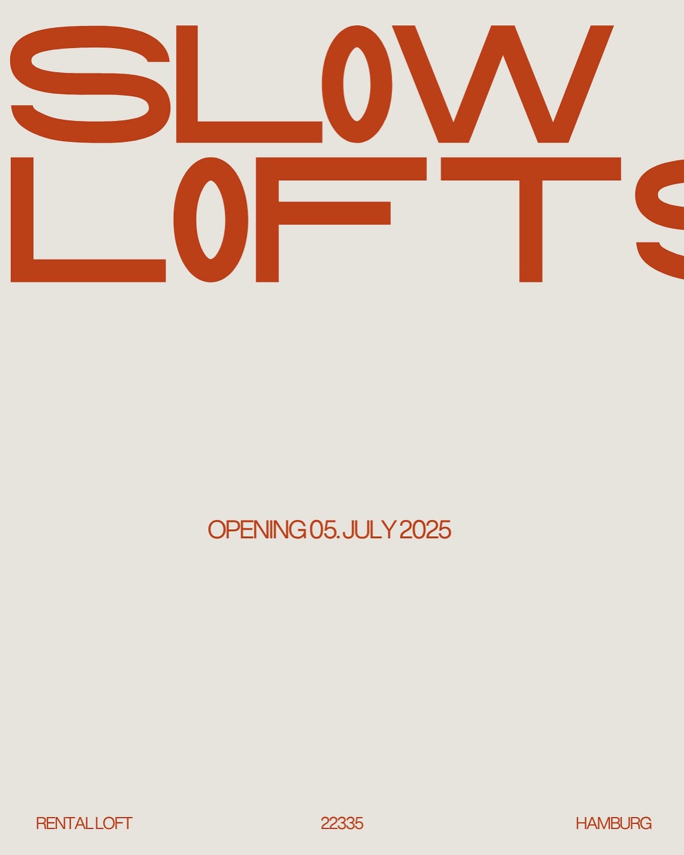 We are delighted to announce the opening of @slowlofts Hamburg on 05. July.

A space shaped by the rhythm of slow living &ndash; made for encounters, for creativity, for meaningful pauses. Whether you&rsquo;re planning an event, a shoot, or simply se