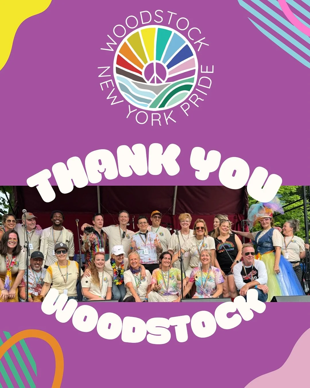 As we close out on Pride Month, we will be waving these colors all year long in unity. Thank you to everyone who makes this town a safe space. #pridemonth2025 #pride #woodstock #woodstocknypride