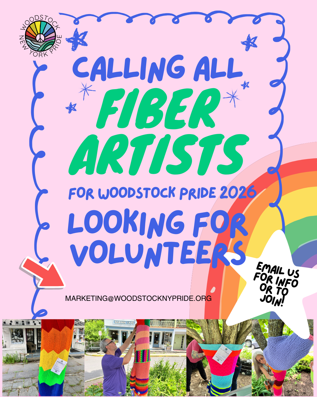 Fiber Artist Meetups for Pride!