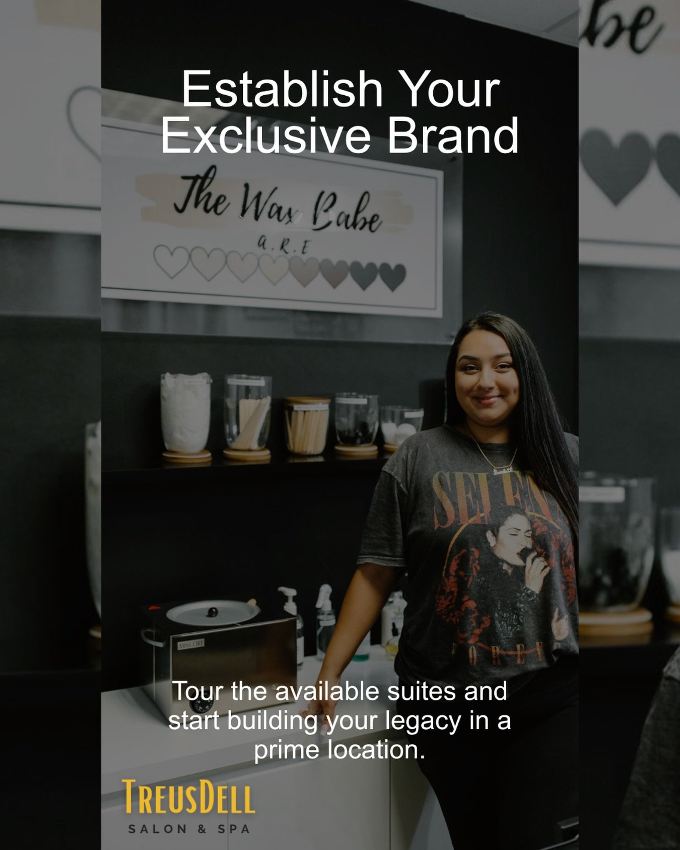 Build your brand by operating from a modern, dedicated salon suite like TreusDell Salon &amp; Spa and Give your clients a premium, tranquil experience they will look forward to repeating. 

Freedom and Success await you at San Antonio&rsquo;s premier