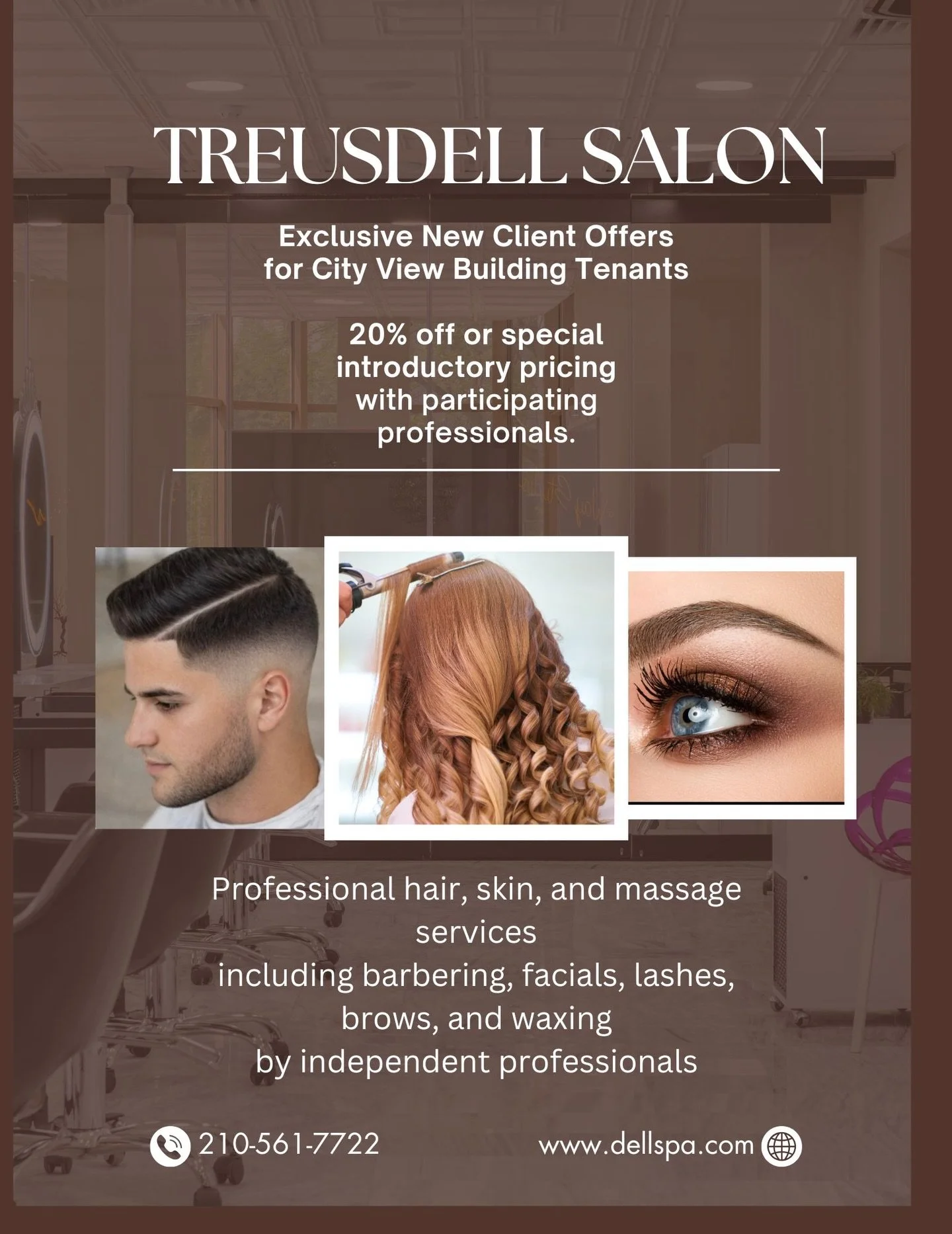 Great Hair. Great neighbors💜

Tr&eacute;usDell Salon Suite professionals are partnering with nearby businesses to offer EXCLUSIVE new-client discounts to their employees. 

Community support never goes out of style. 

DM if you&rsquo;re interested i
