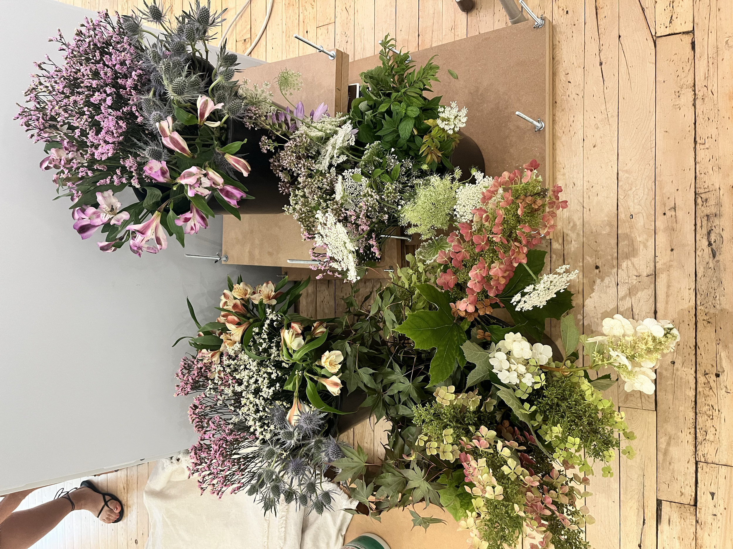 Flower pressing workshop at Fine Feather in Columbus, Ohio!