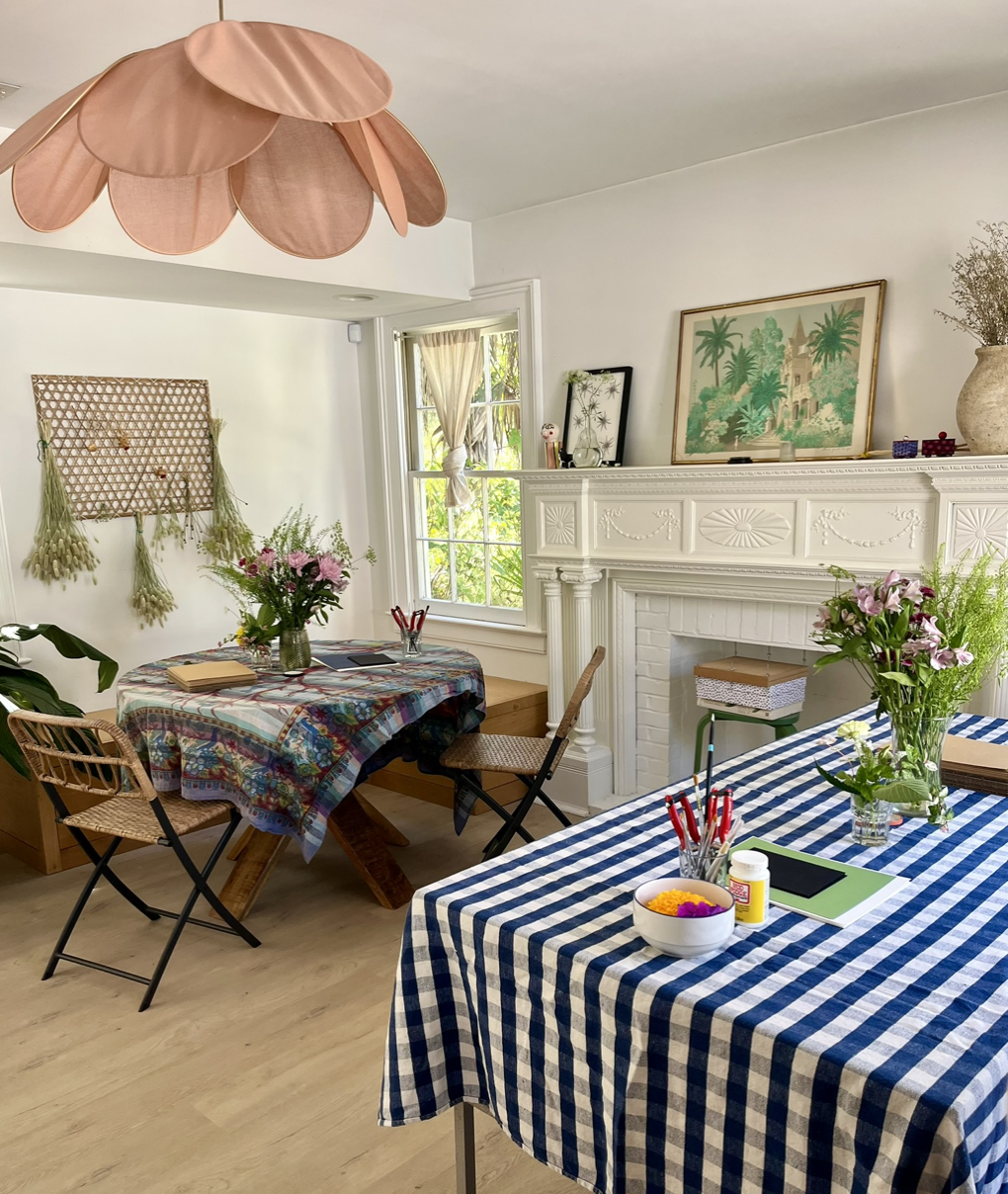 Flower pressing workshop with Anna Gruenloh of The Exchange Co.
