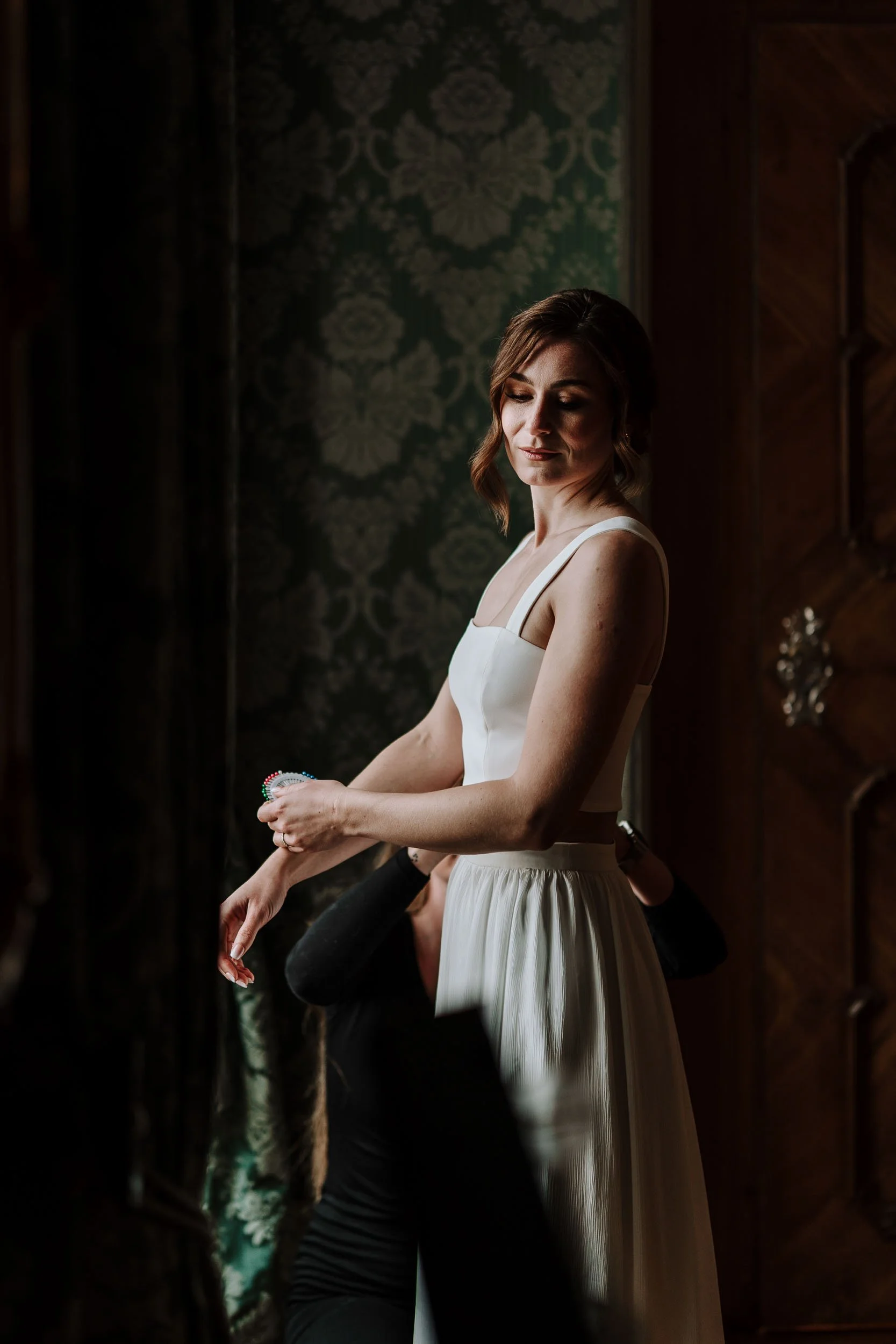 Braut Schloss Leitheim Getting Ready Bayern