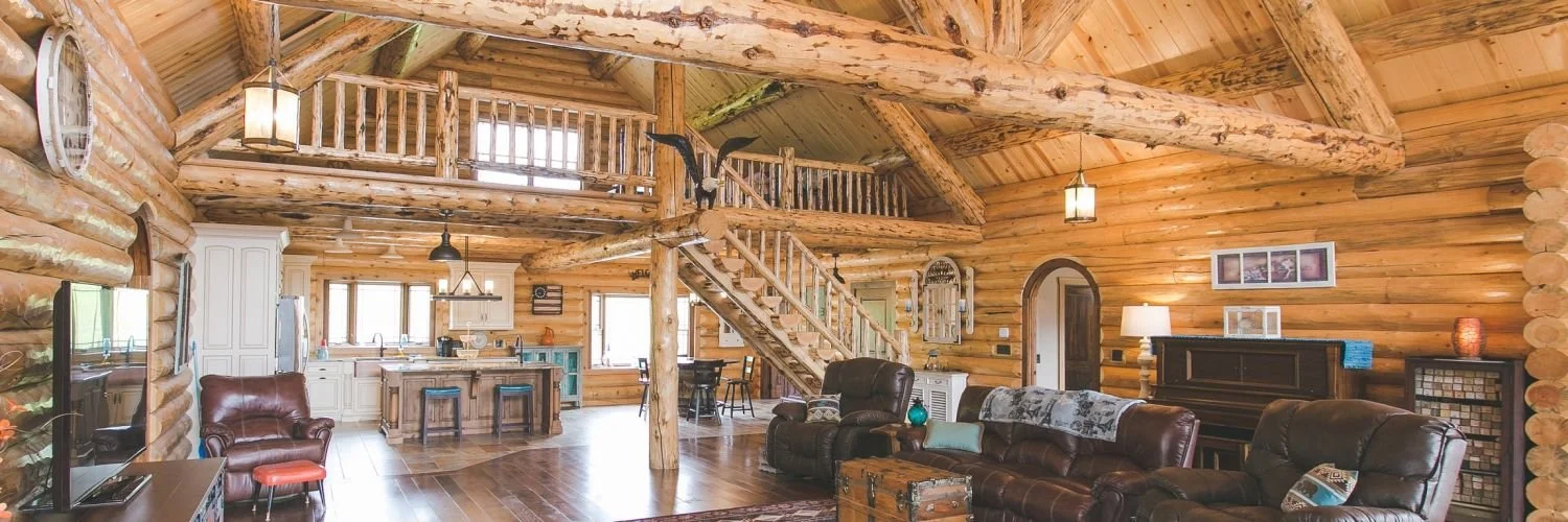 Log Style, Window & Stone Choices in Log Cabins