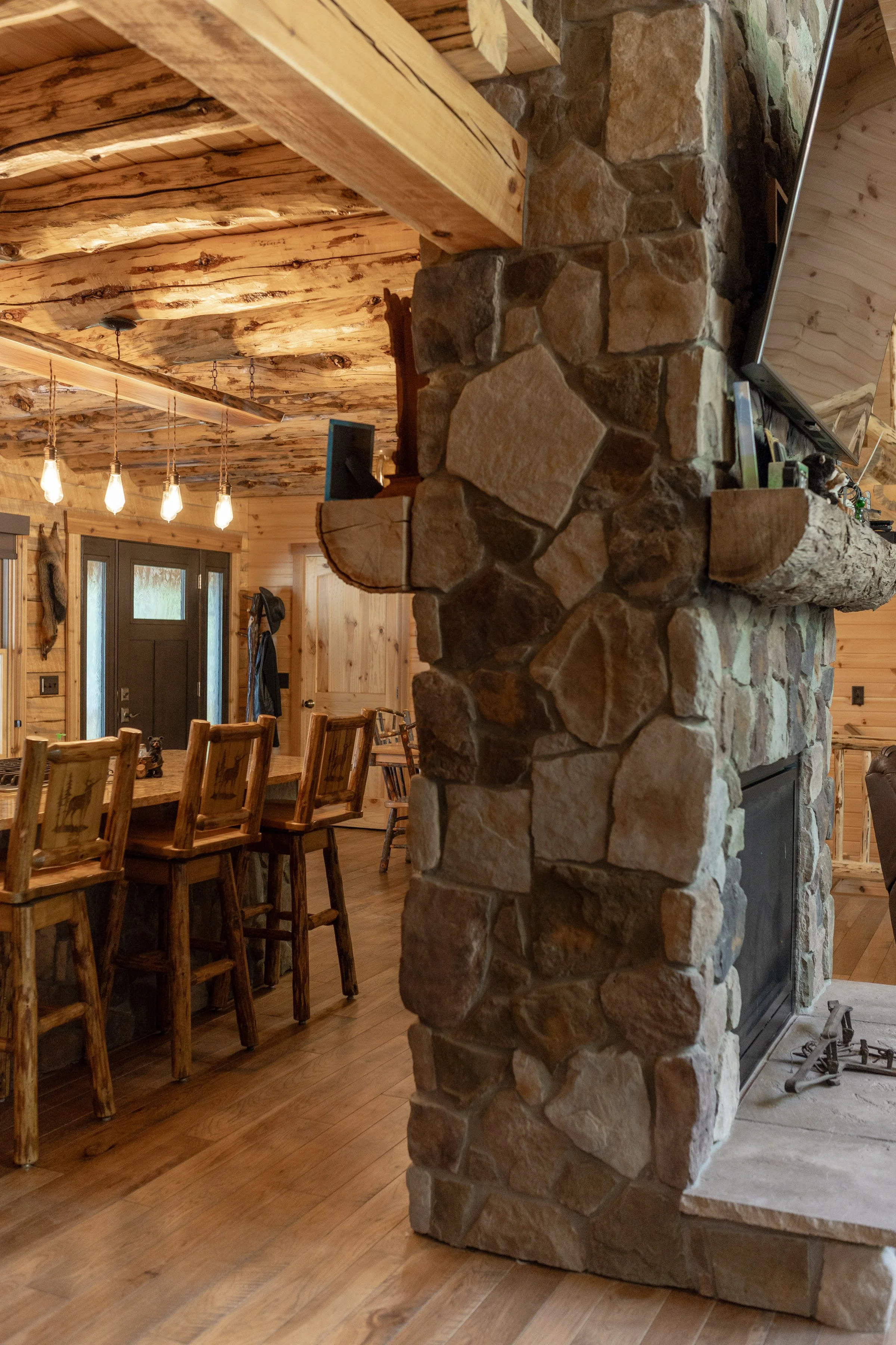 Double Sided Fireplace