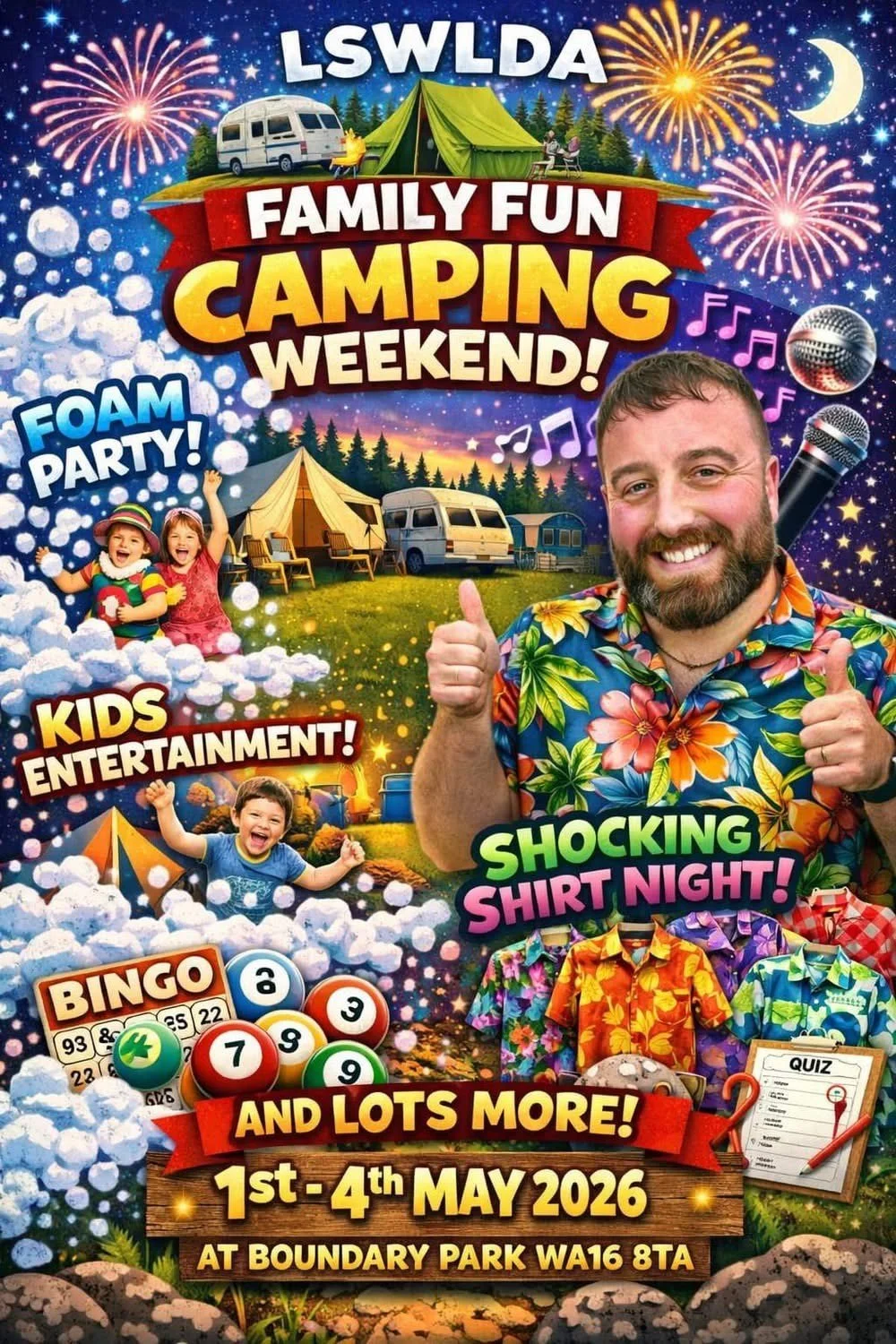 Family Fun Camping Weekend at Boundary Park