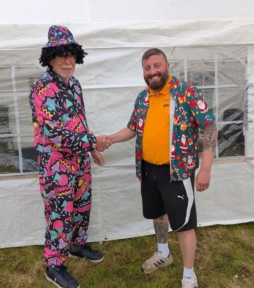 Jeff Evans winner of the Shocking Shirt Competition